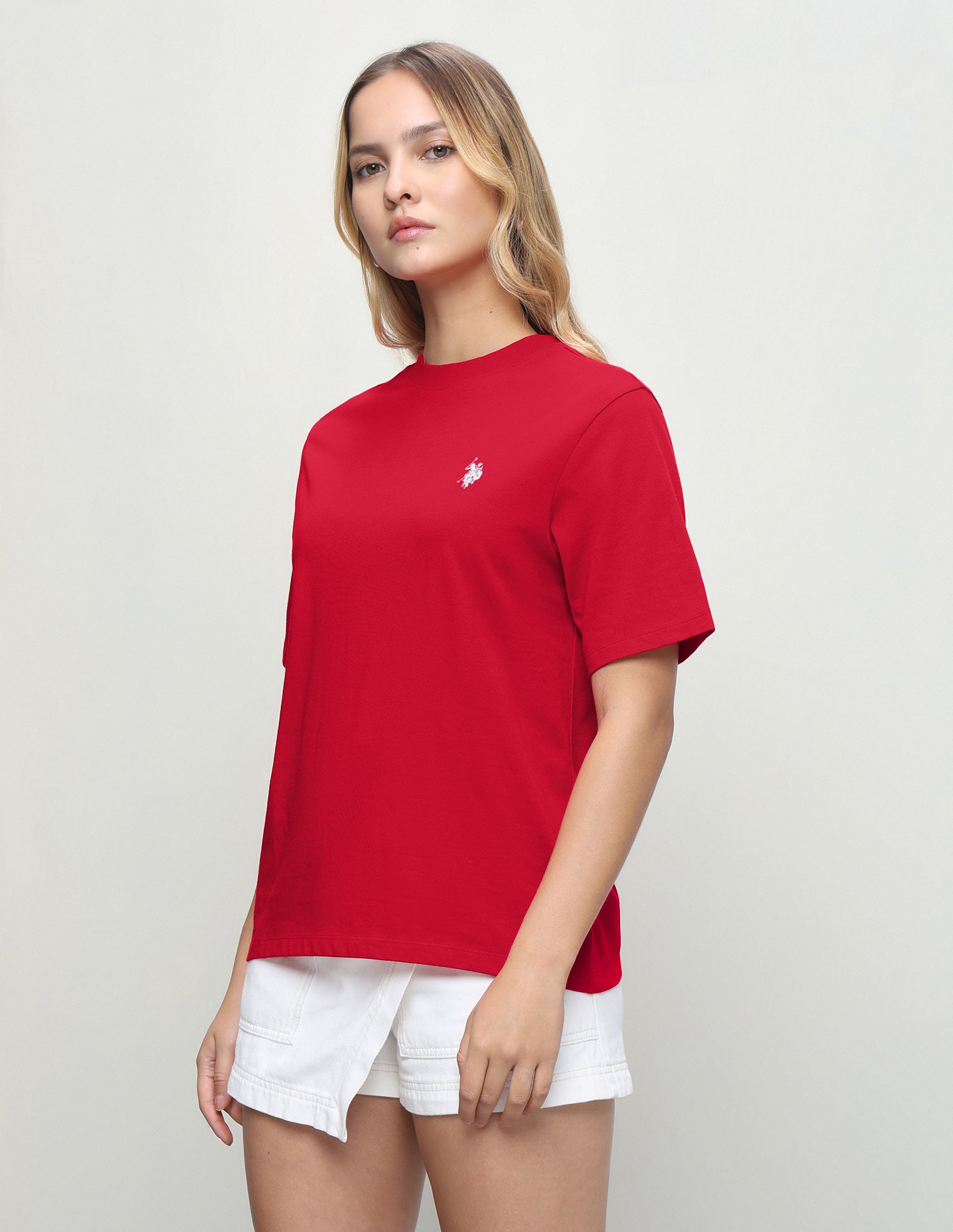 Solid Regular Fit T-Shirt Red - U.S. Polo Assn. India | Large