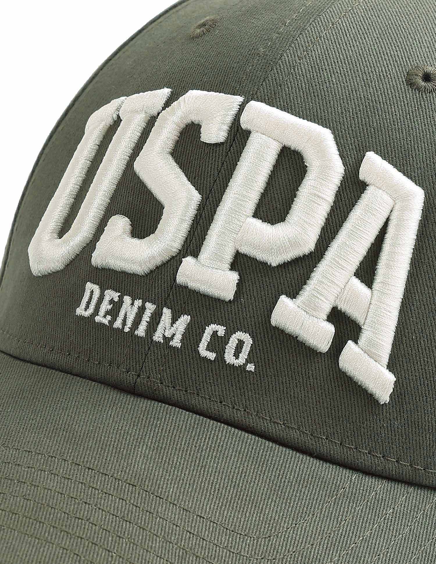 Brand Embroidered Twill Cap Olive - U.S. Polo Assn. India | Large