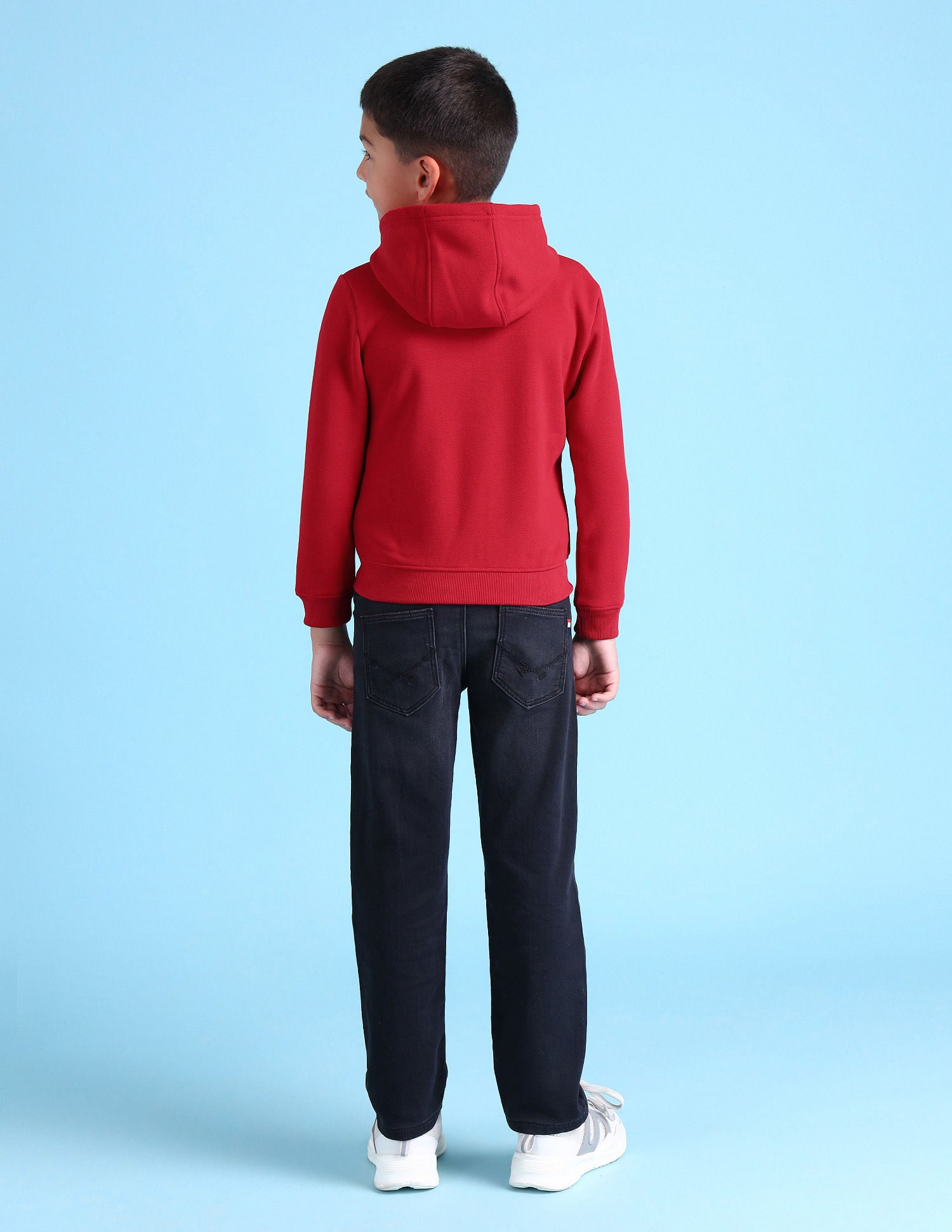 Boys Brand Printed Hooded Sweatshirt Dark Orange - U.S. POLO ASSN. | Large