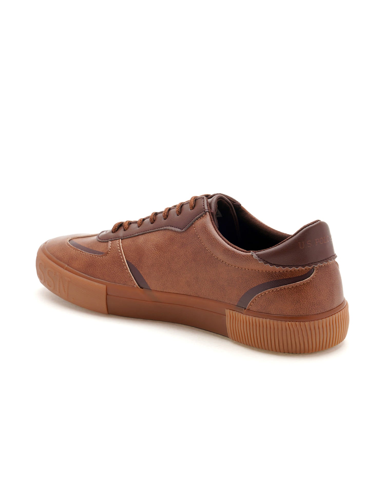 Men Brand Print Rens Sneakers Brown - U.S. Polo Assn. India | Large