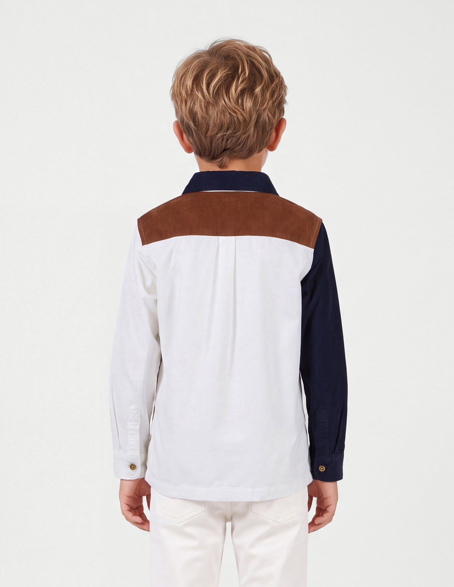 Colourblocked Corduroy Shirt Rust - U.S. Polo Assn. India | Large