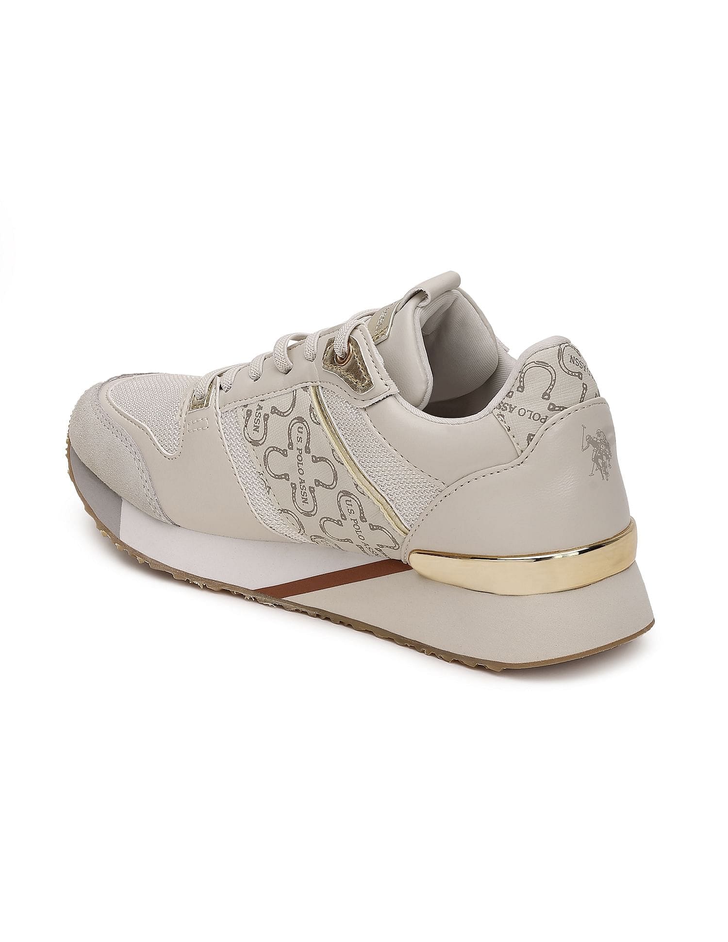 Women Stella 2.0 Textured Sneakers Nude - U.S. Polo Assn. India | Large