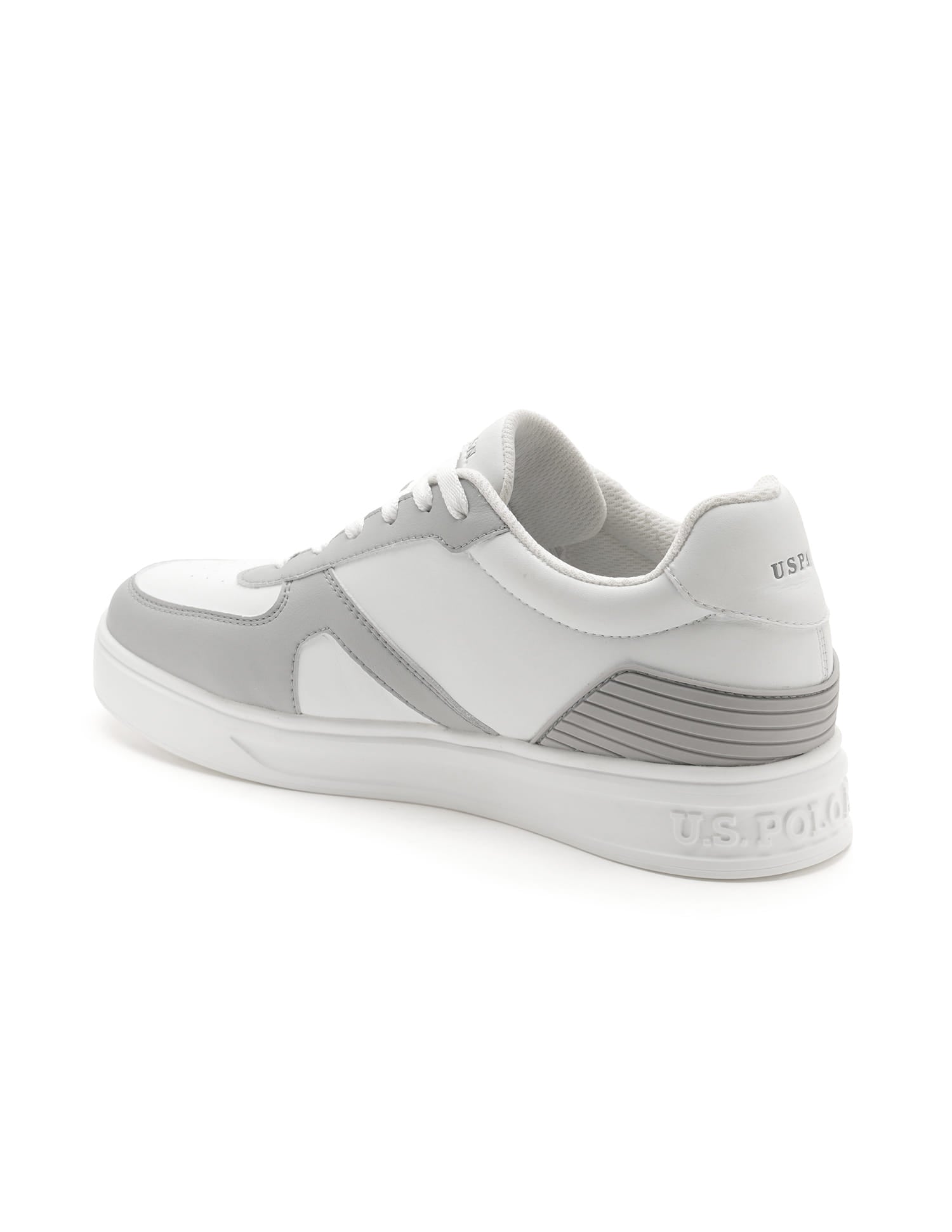Men Nebo Colourblocked Sneakers Grey - U.S. Polo Assn. India | Large