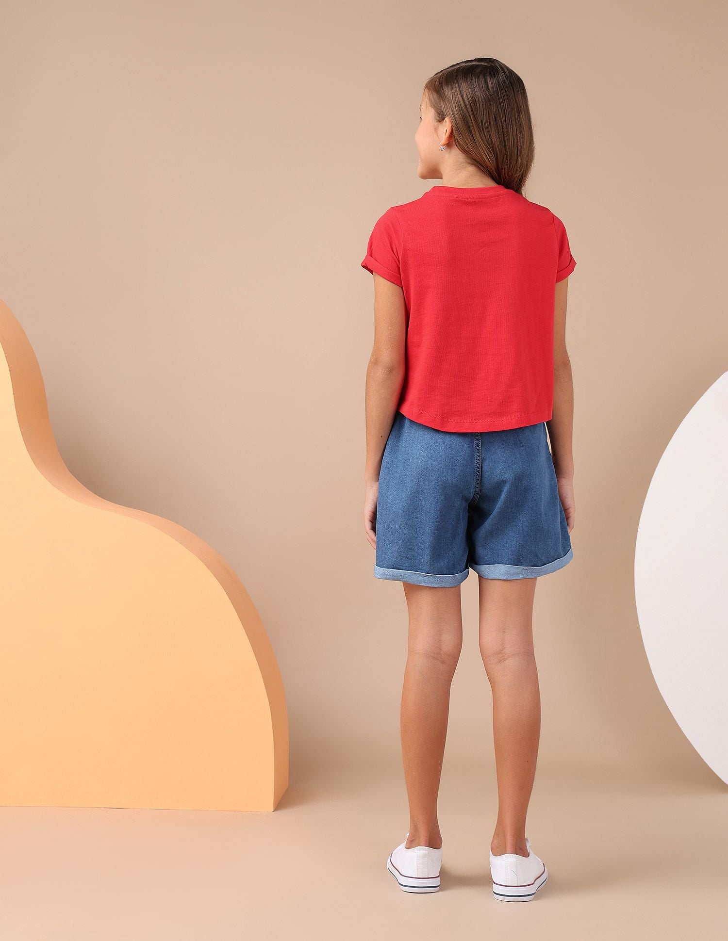 Girl Squad Pure Cotton T-Shirt Red - U.S. POLO ASSN. | Large