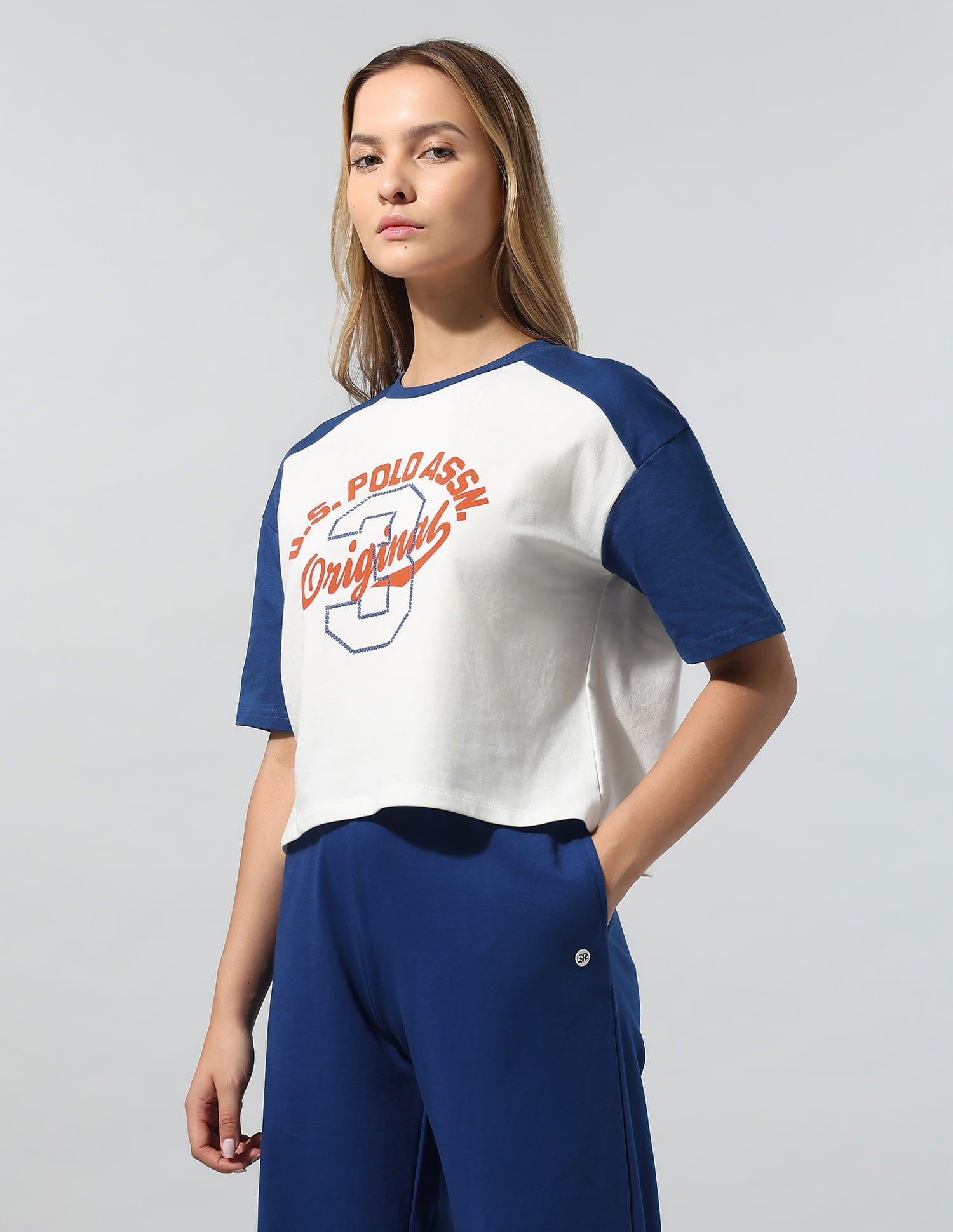Brand Printed Relaxed T-Shirt White - U.S. Polo Assn. India | Large
