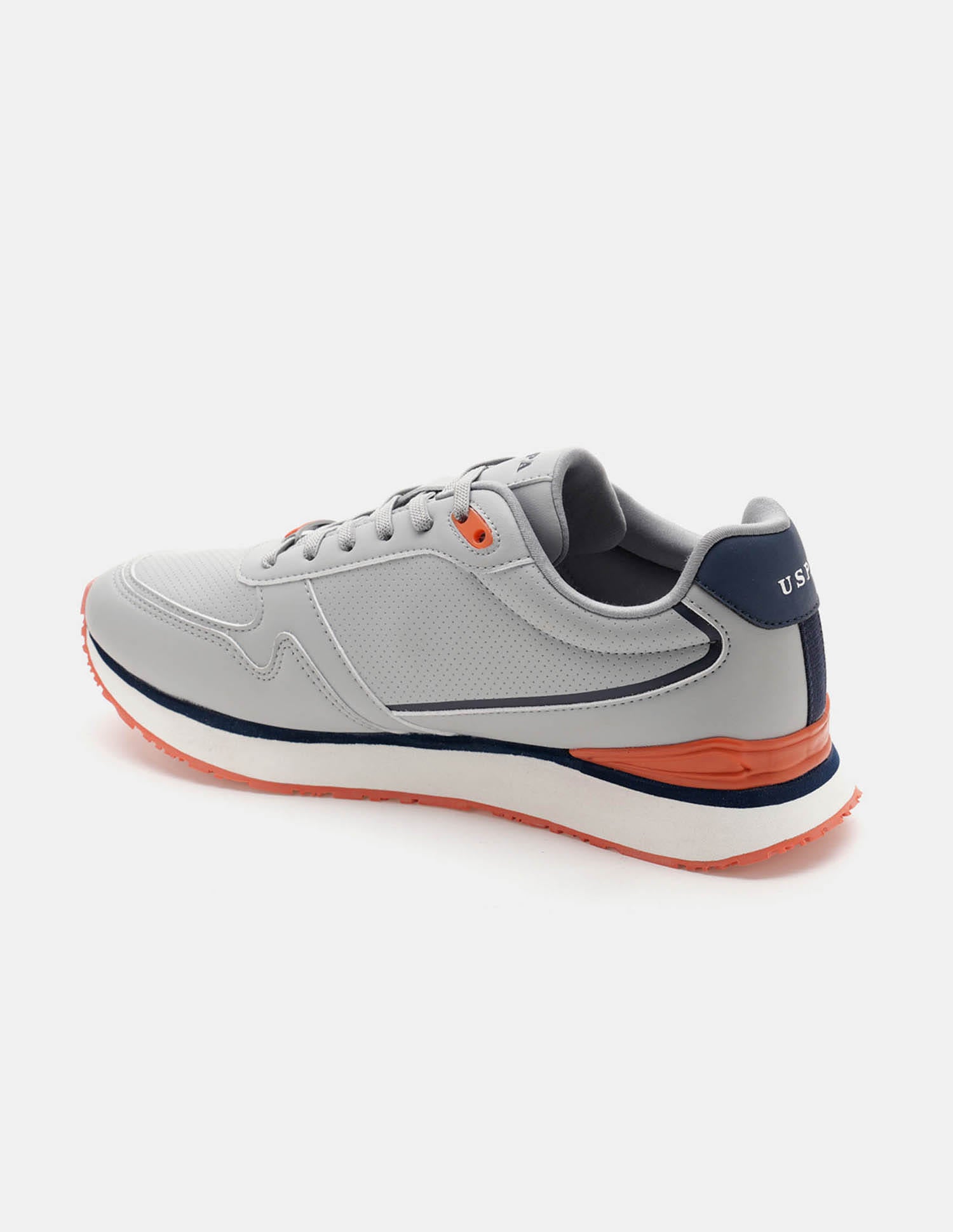 Men Lowen 2.0 Colour Blocked Sneakers Grey - U.S. Polo Assn. India | Large