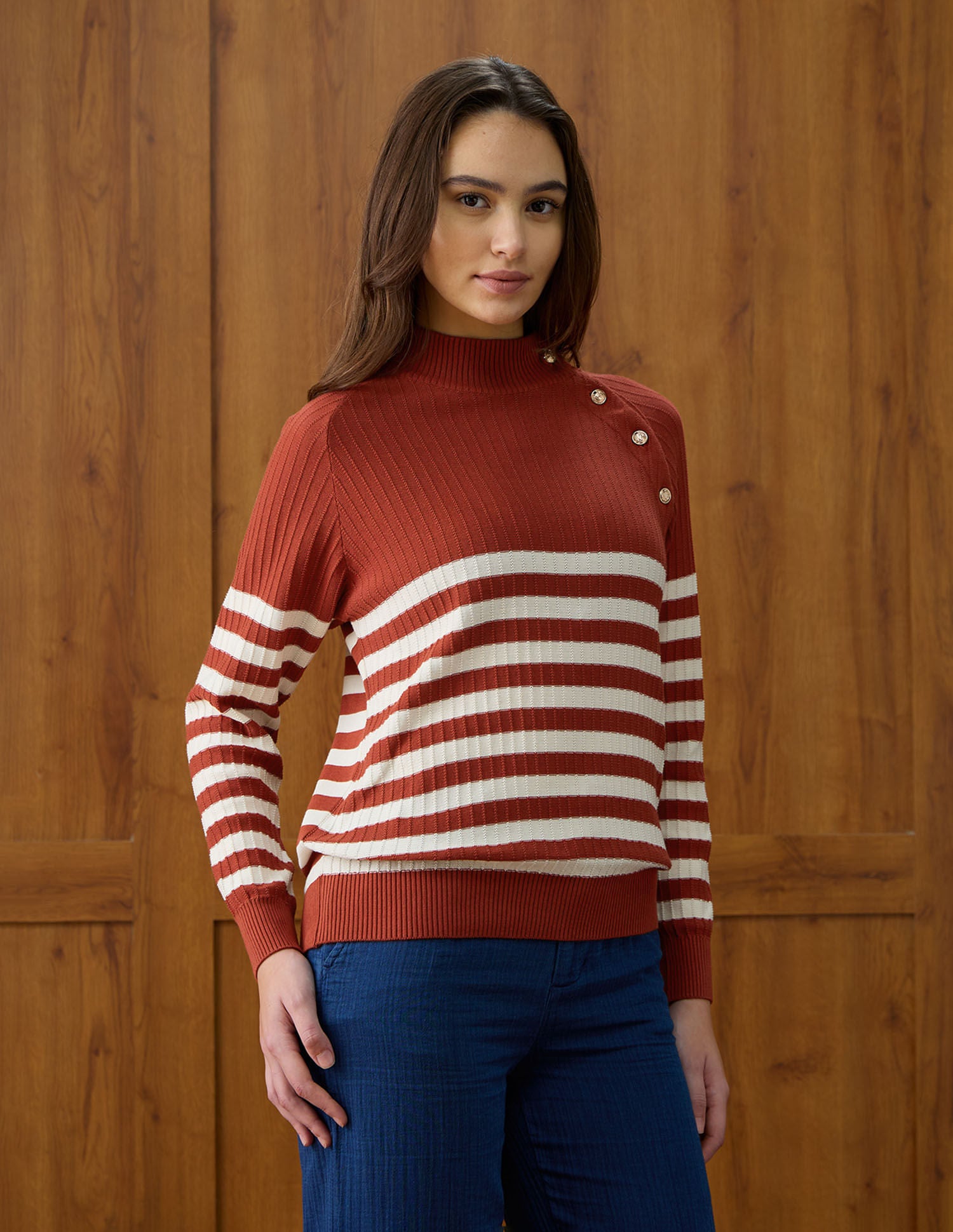 Horizontal Striped Regular Fit Sweater Multi-colour - U.S. POLO ASSN. | Large