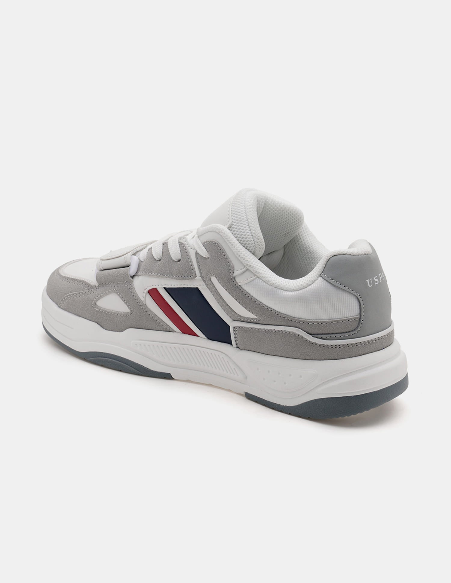 Men Steven Colour Blocked Sneakers Grey - U.S. Polo Assn. India | Large