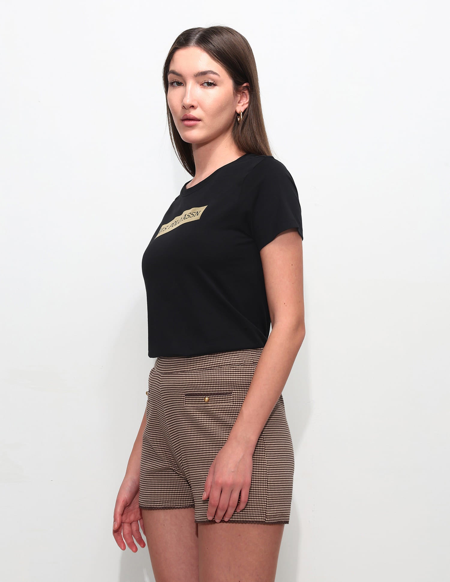 Regular Fit Brand Printed T-Shirt Black - U.S. Polo Assn. India | Large