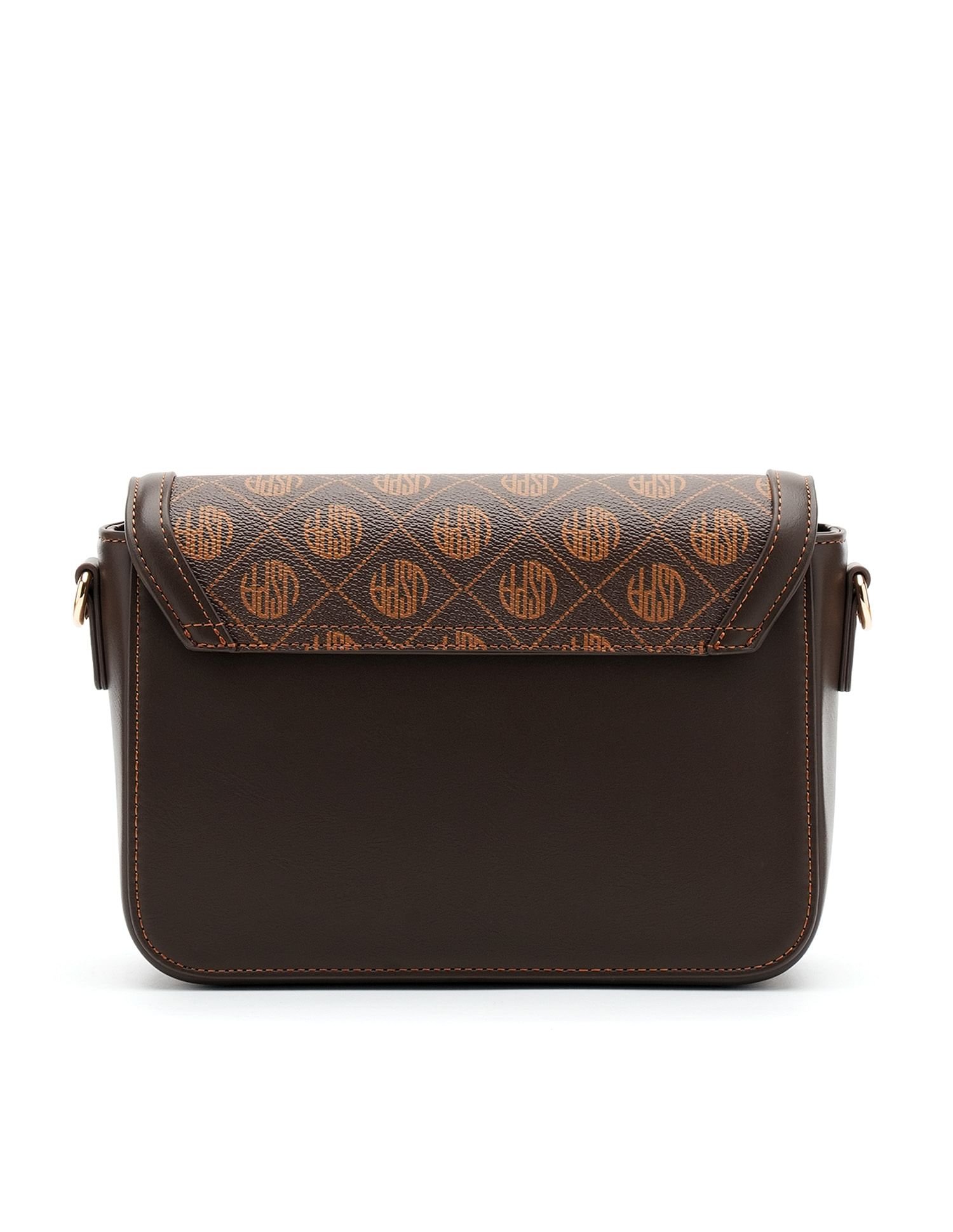 Agatha Monogram Cross Body Bag Brown - U.S. Polo Assn. India | Large