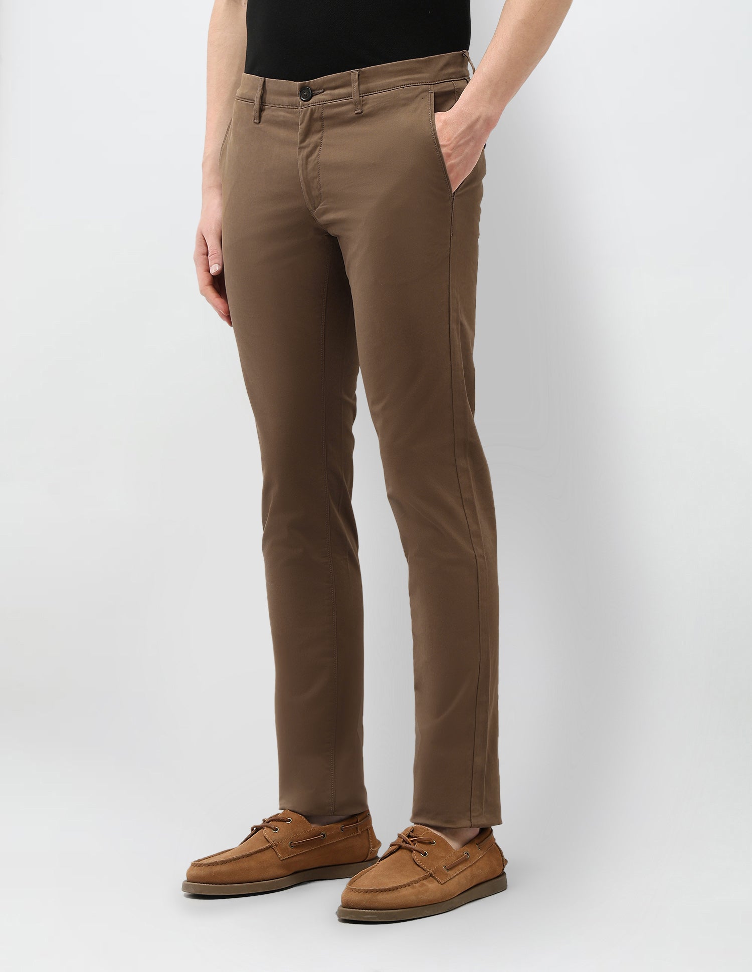 Denver Slim Fit Trouser Wall Trousers Brown - U.S. Polo Assn. India | Large