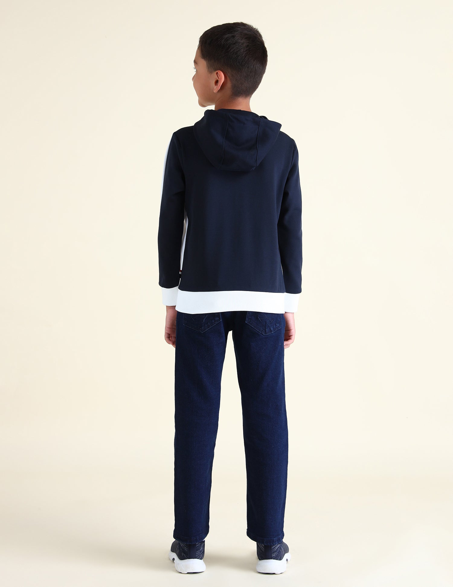 Boys Colour block Sweatshirt White - U.S. POLO ASSN. | Large