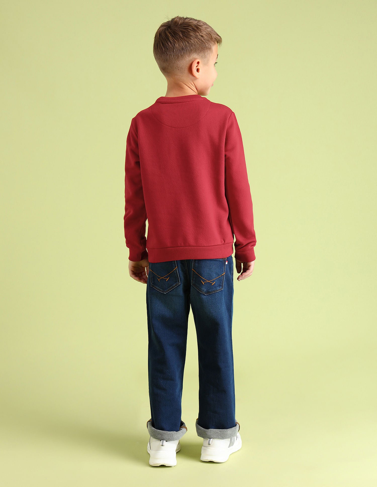 Boys Brand Regular Fit Sweatshirt Medium Red - U.S. POLO ASSN. | Large