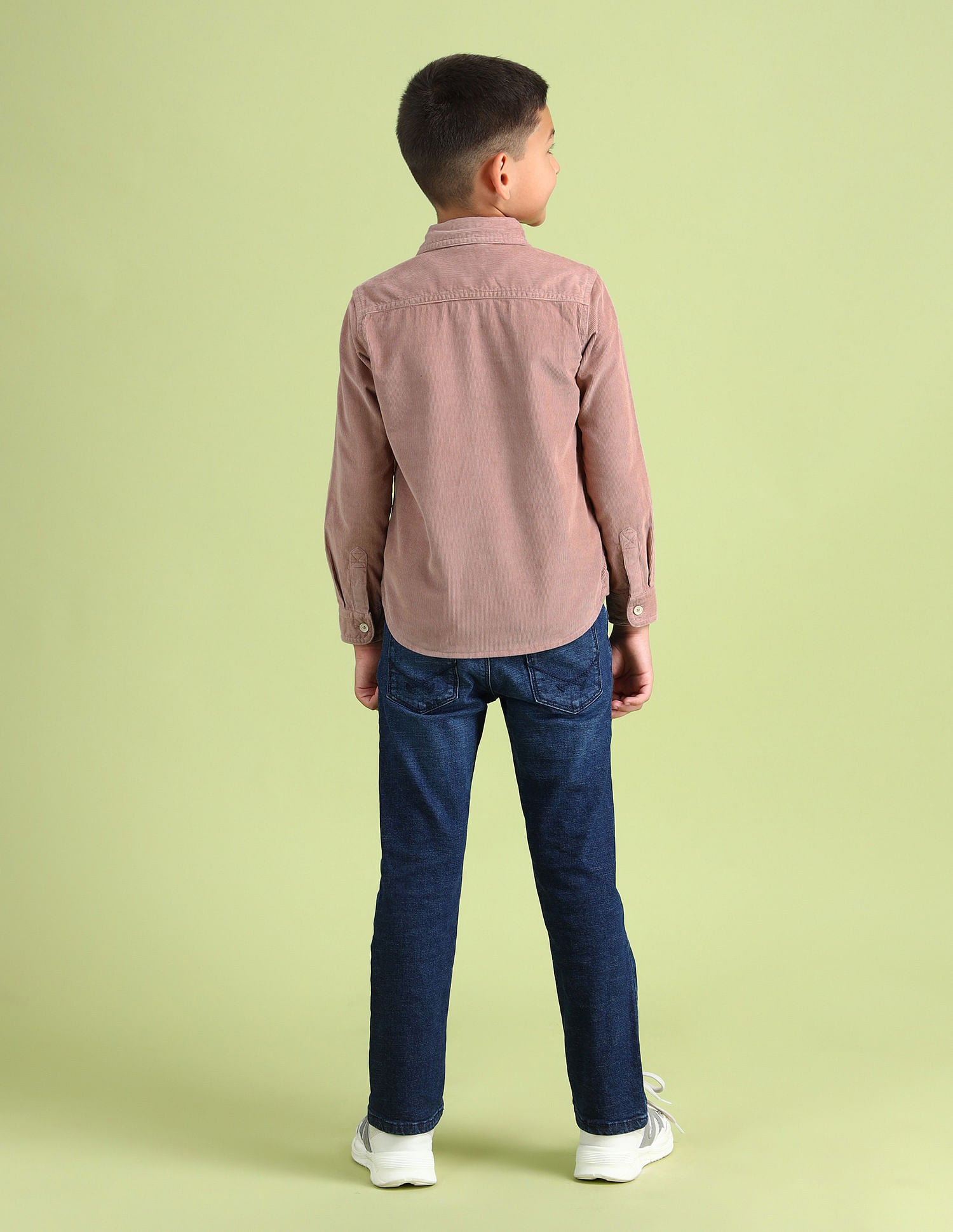Regular Fit Corduroy Shirt Beige - U.S. Polo Assn. India | Large