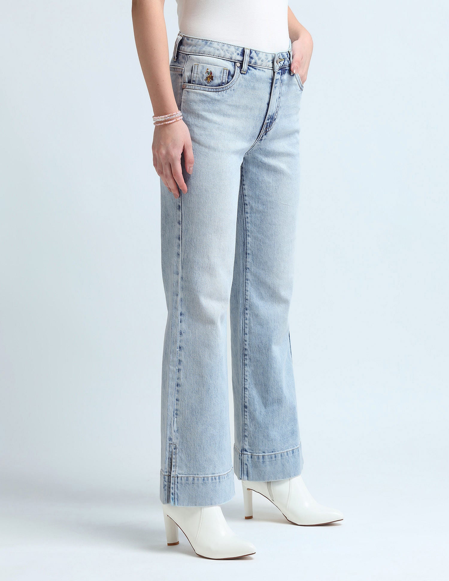 Bootcut Fit Blue Jeans Blue - U.S. Polo Assn. India | Large