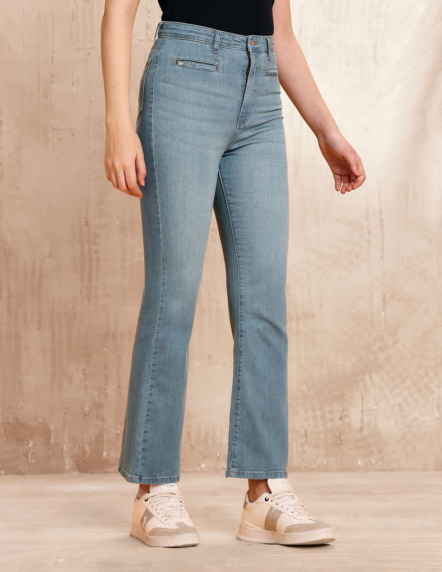 Ultra High Rise Bootcut Fit Jeans Blue - U.S. POLO ASSN. | Large