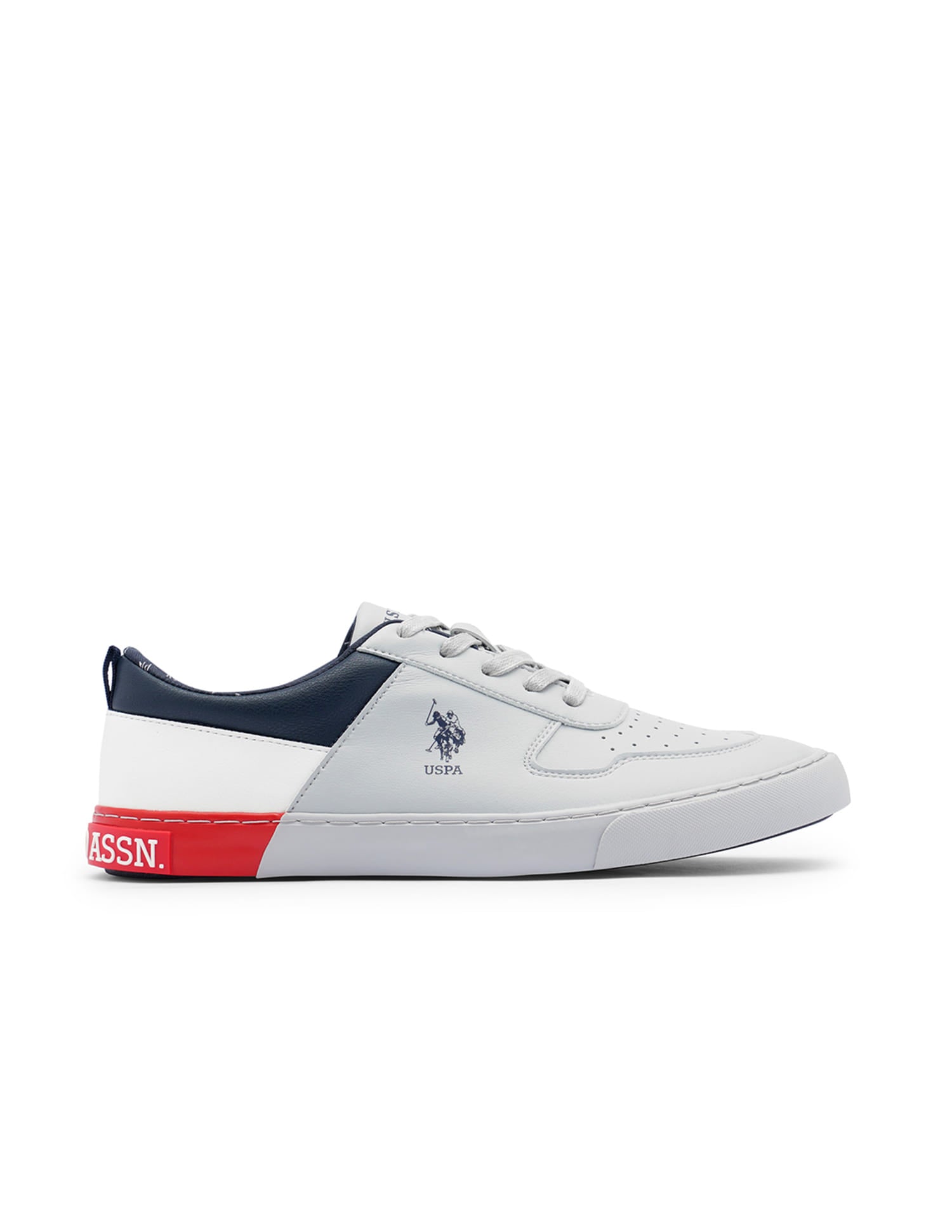 Panelled Colour Block Clanal Sneakers Grey - U.S. Polo Assn. India | Large