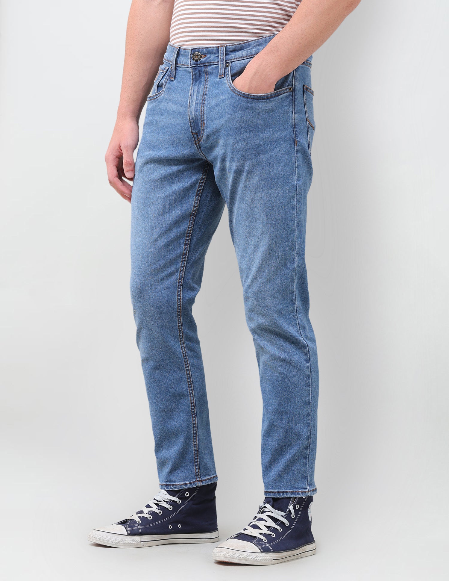 Cole Comfort Cropped Fit Blue Jeans Dark Indigo - U.S. Polo Assn. India | Large