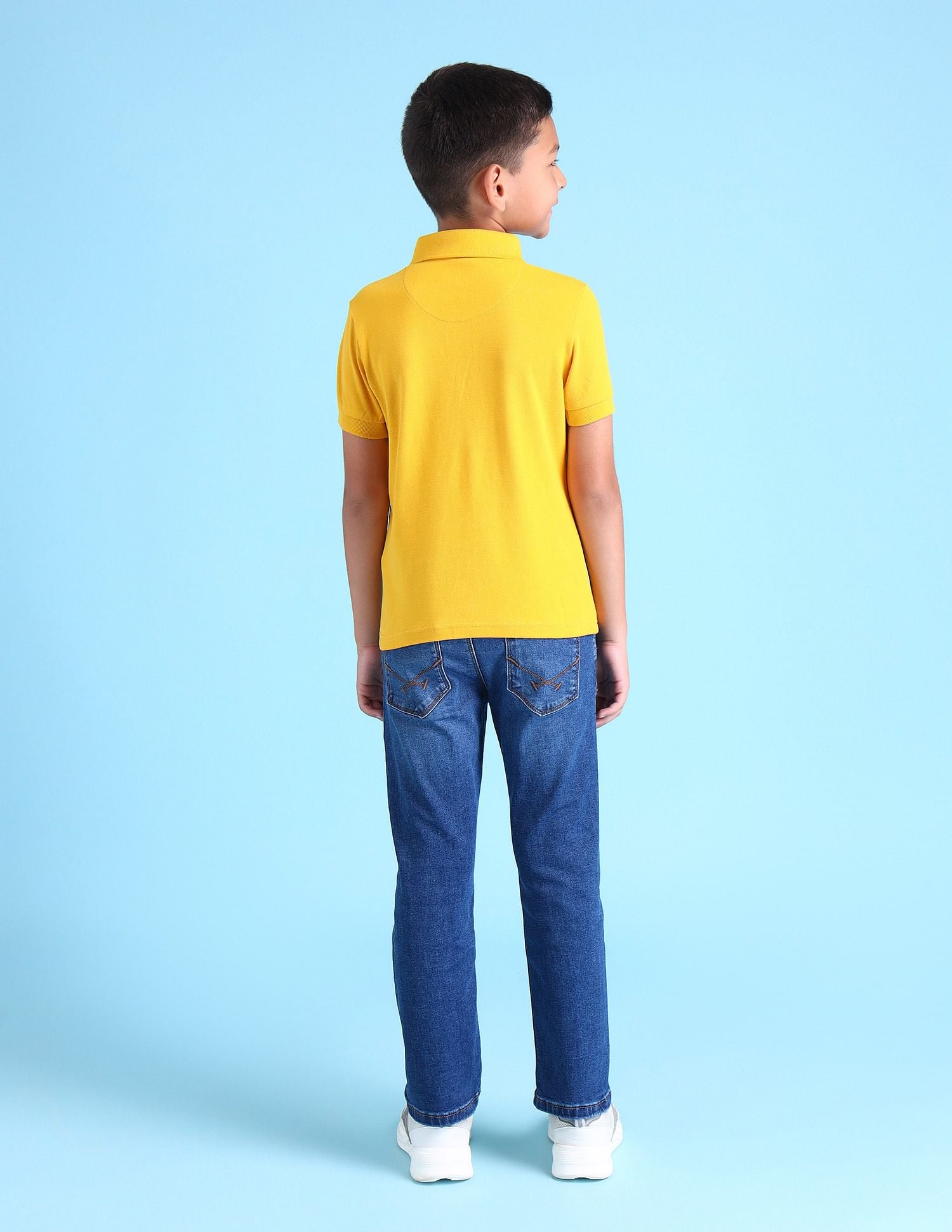 Boys Solid Polo Shirt Medium Yellow - U.S. POLO ASSN. | Large