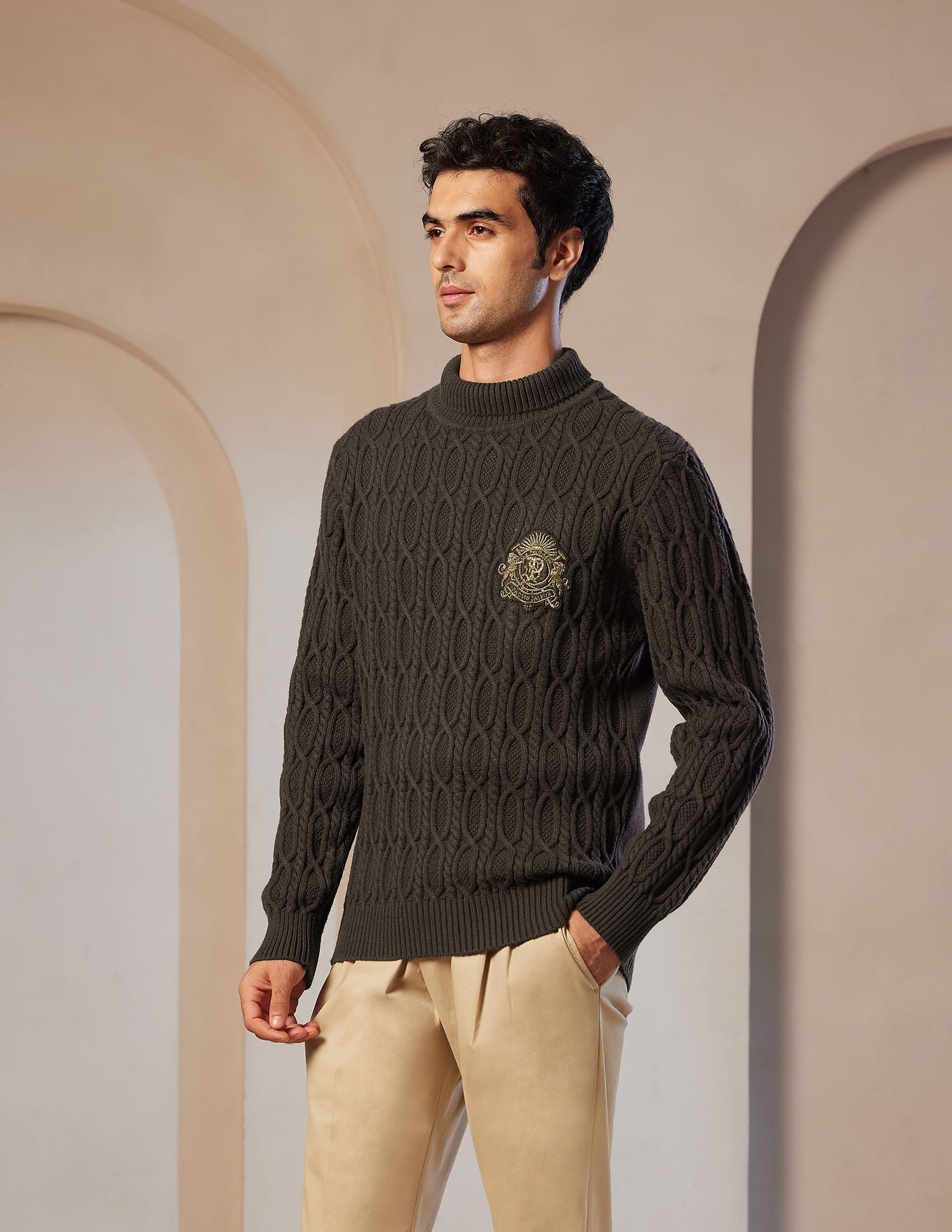 Pacho X Cable Knit Sweater – Polo India