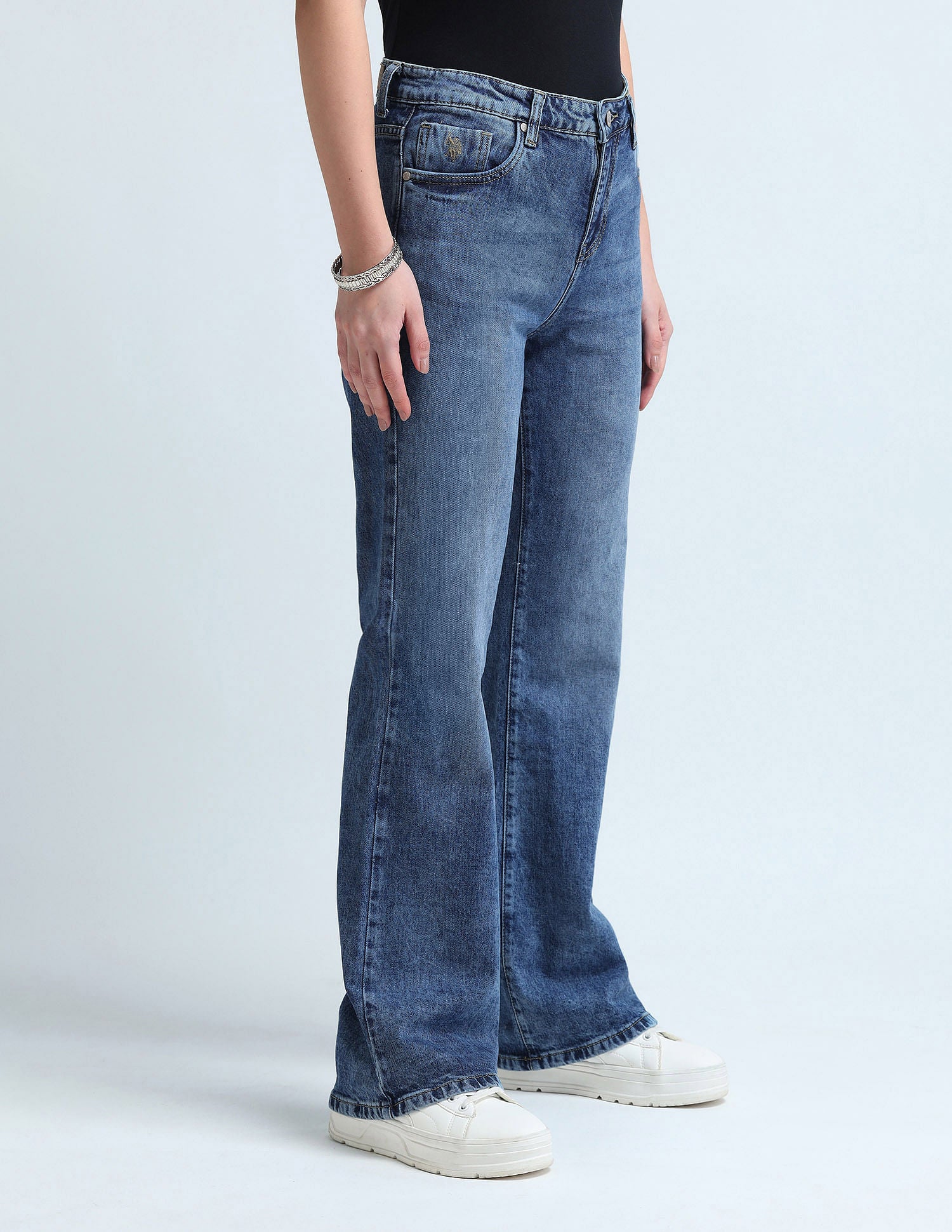 Bootcut Fit Blue Jeans Blue - U.S. Polo Assn. India | Large