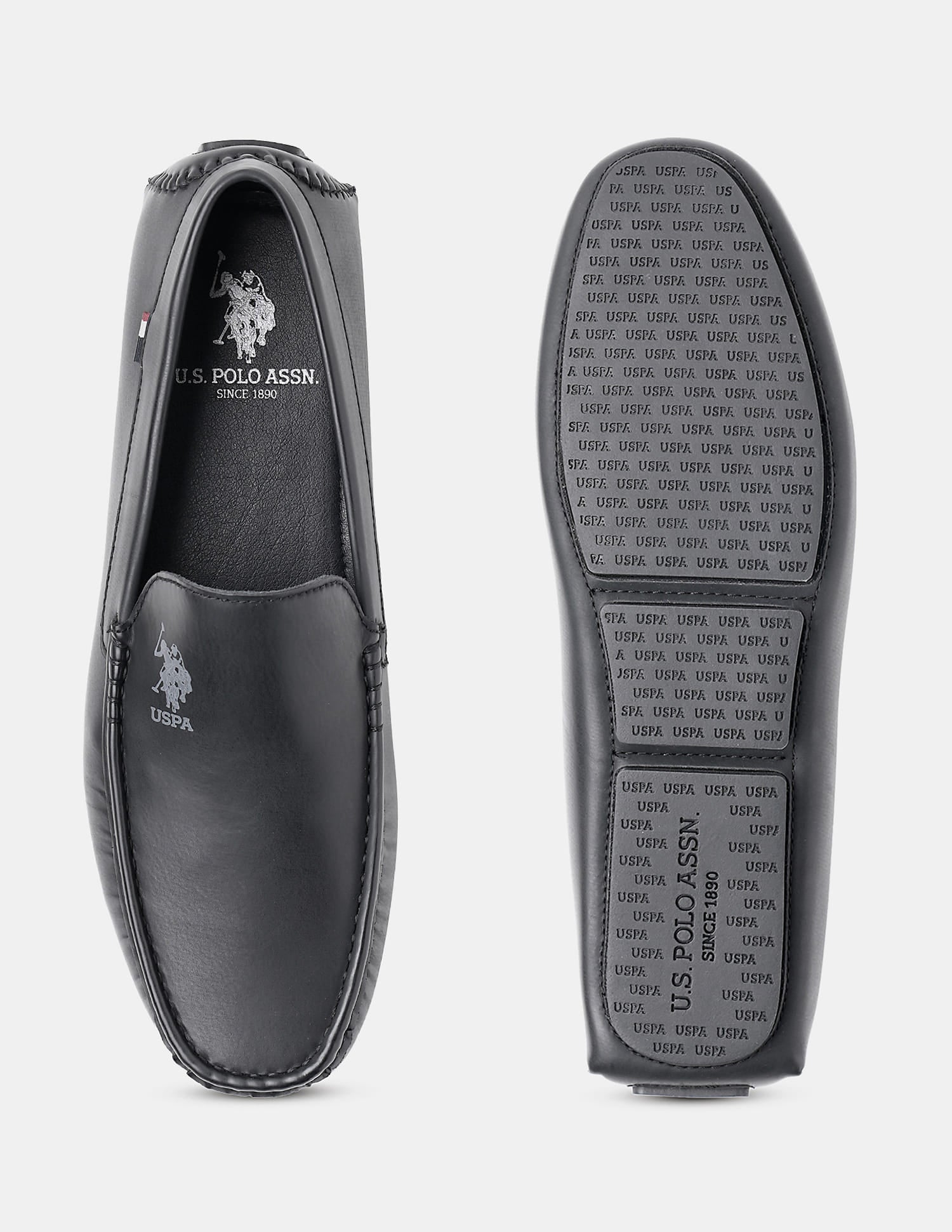 Men Aaron 6.0 Loafers Black - U.S. Polo Assn. India | Large