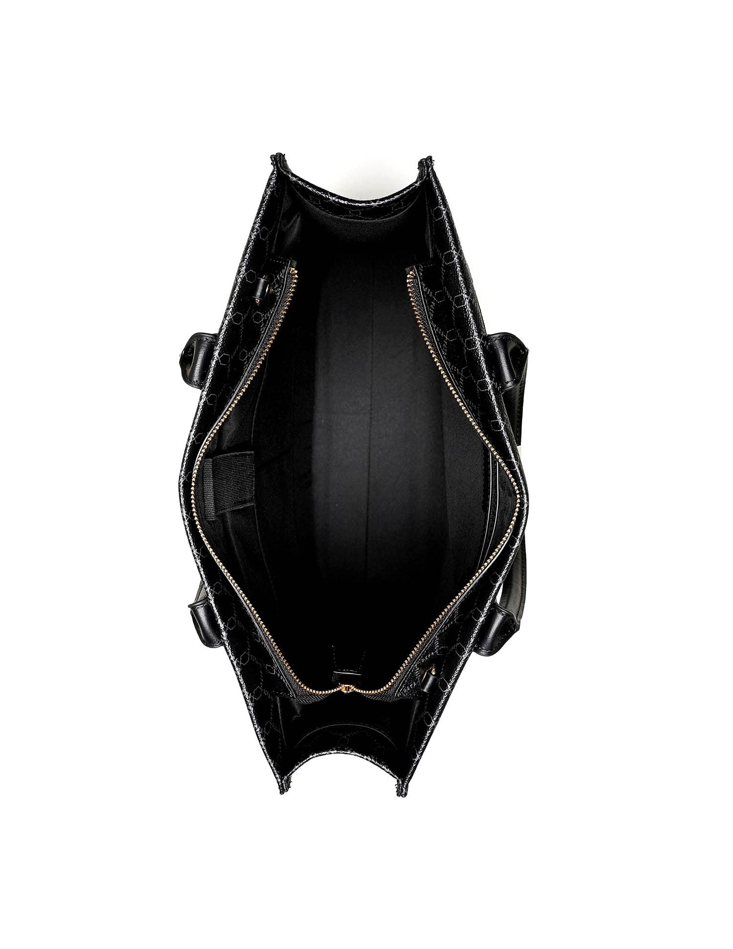 Madison Monogram Tote Bag Black - U.S. POLO ASSN. | Large