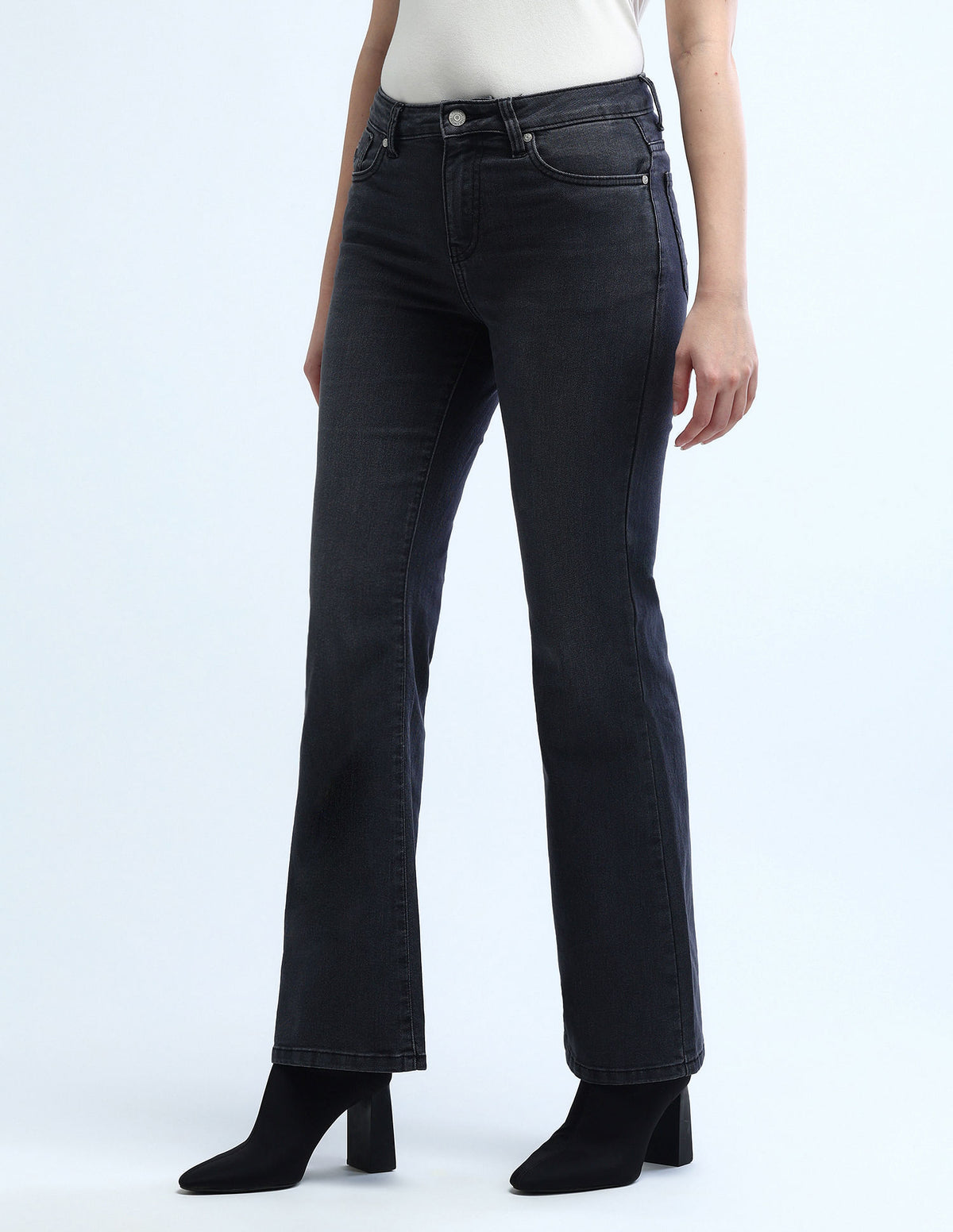 High Rise Regular Bootcut Jeans