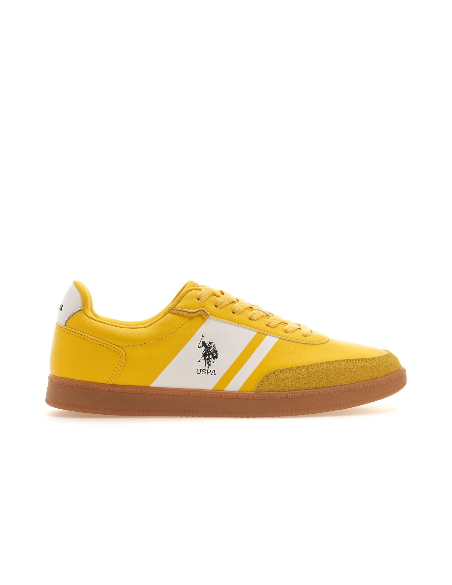 Men Hilton Colourblocked Sneakers Yellow - U.S. Polo Assn. India | Large