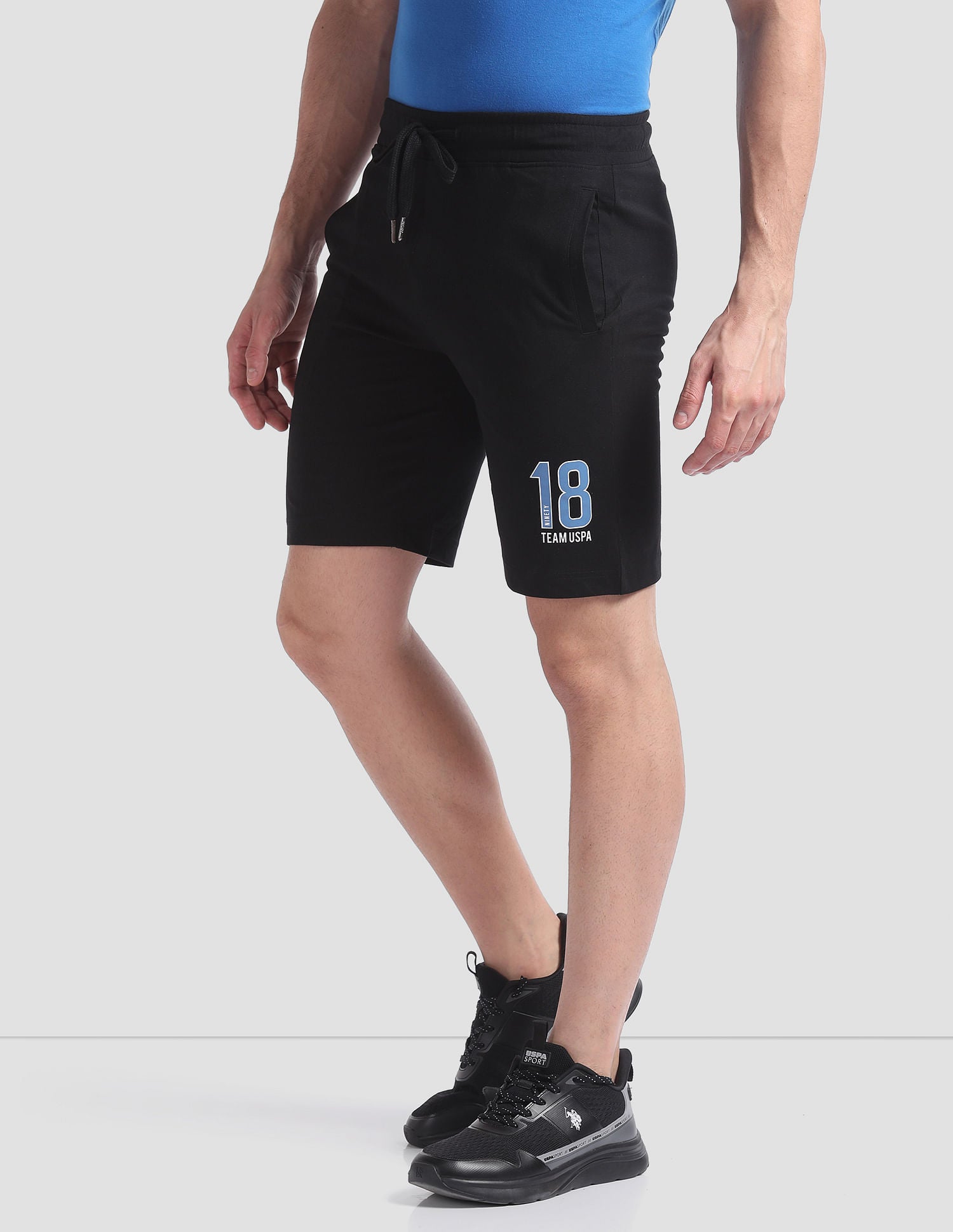 Dual Pocket Relaxed IYAQ Lounge Shorts - Pack Of 1 Black - U.S. POLO ASSN. | Large