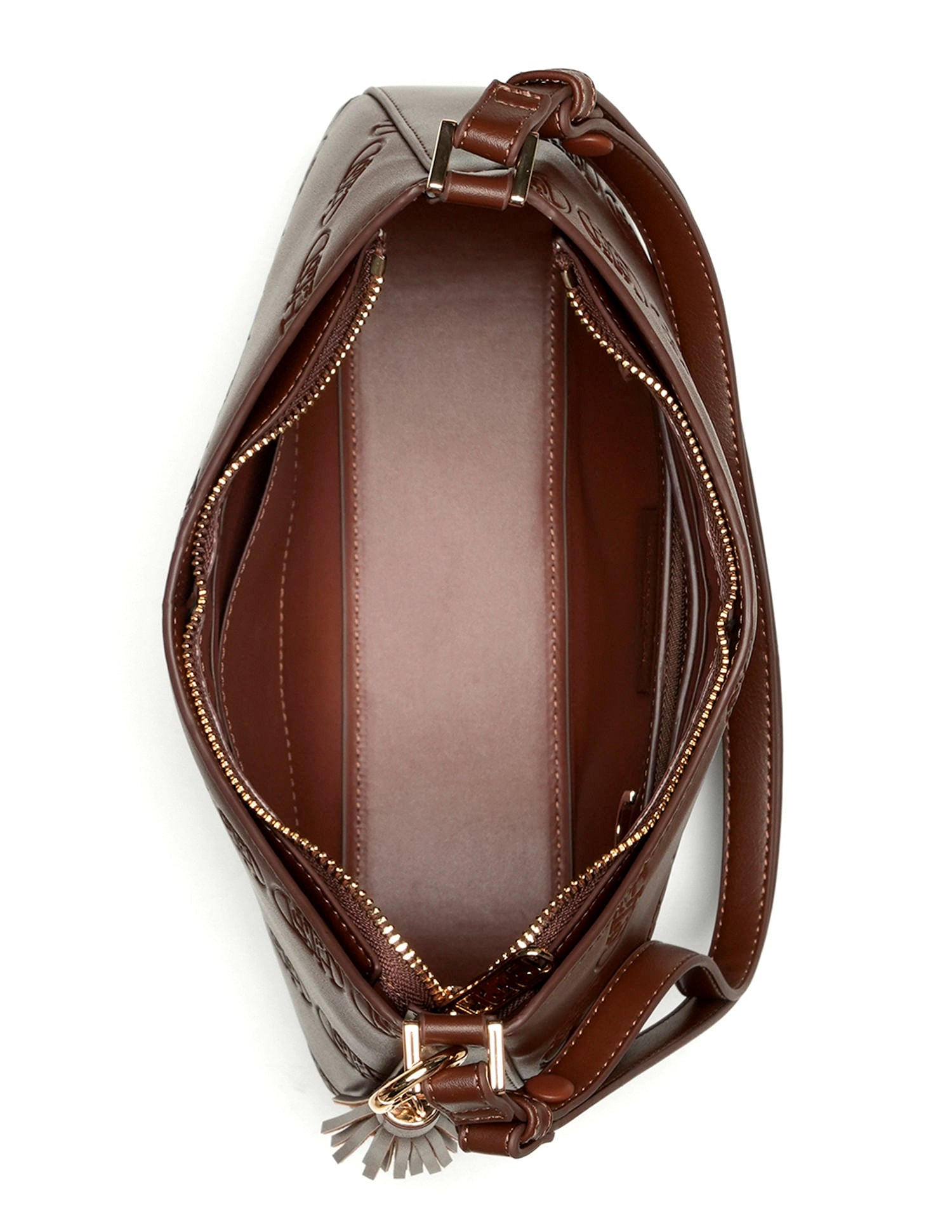 Meagan Monogram Shoulder Bag Brown - U.S. POLO ASSN. | Large