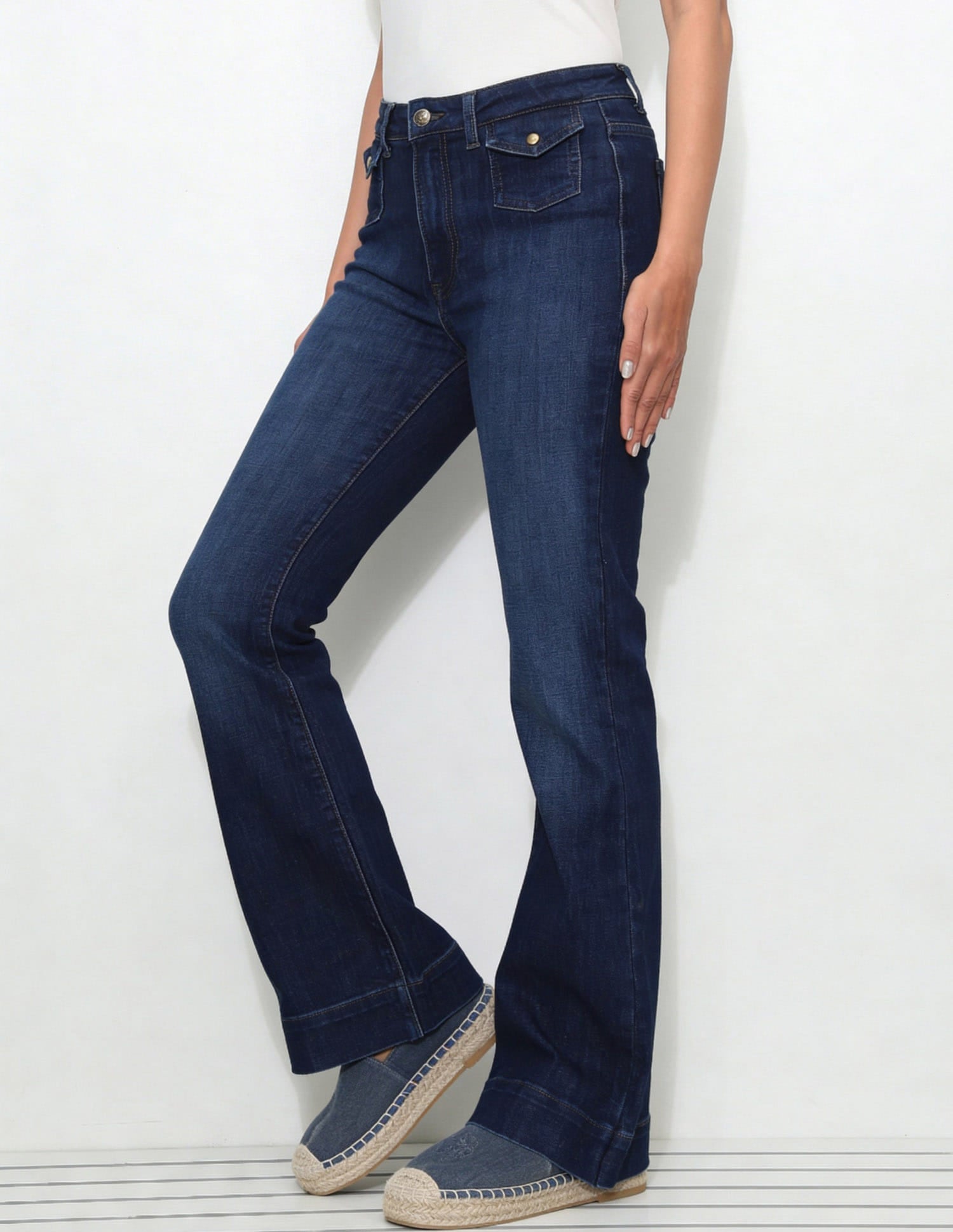 High Rise Bootcut Jeans Blue - U.S. Polo Assn. India | Large