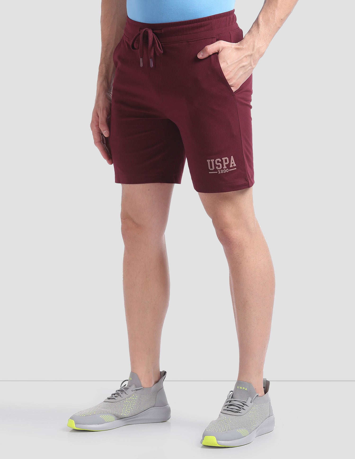 Relaxed Fit Logo IYBF Lounge Shorts - Pack Of 1 Maroon - U.S. POLO ASSN. | Large
