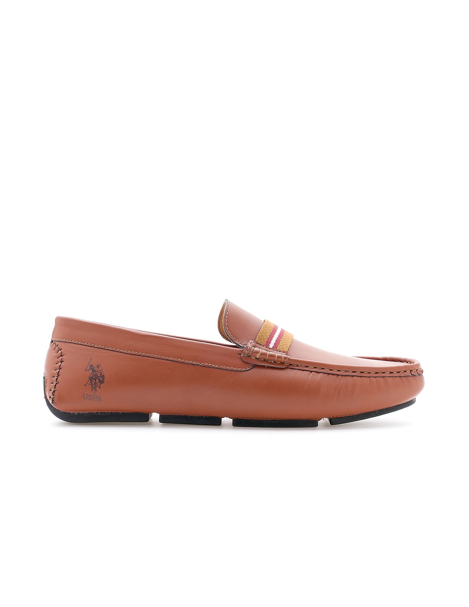 Men Stripe Tape Bickford 4.0 Slip On Shoes Tan - U.S. Polo Assn. India | Large