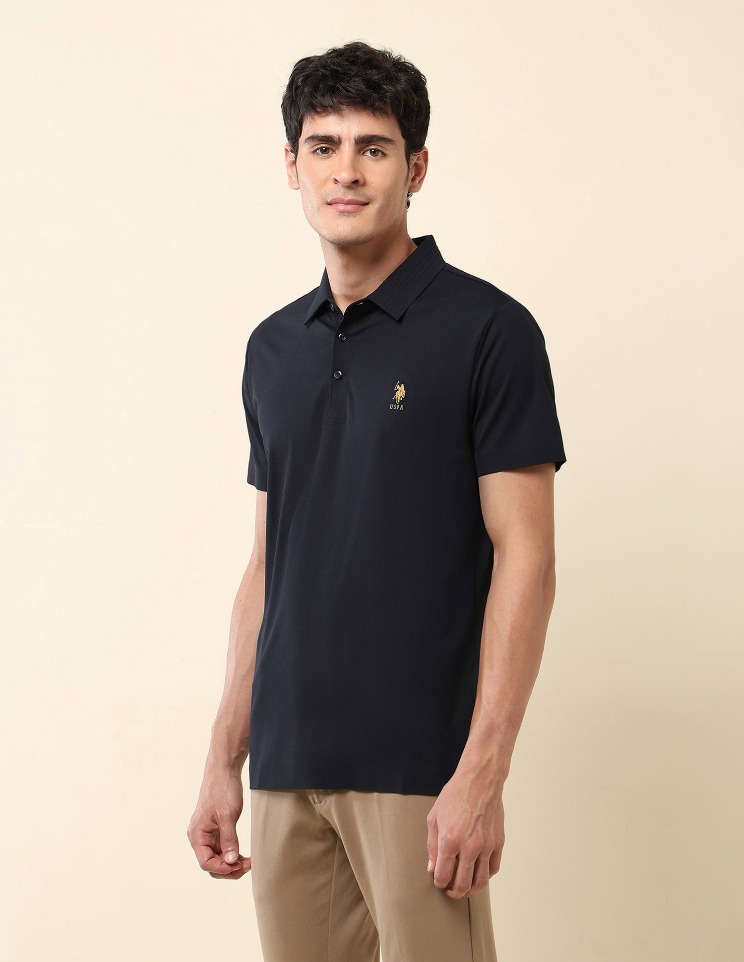 Slim Fit Gentlemans Club Polo Shirt Navy - U.S. Polo Assn. India | Large