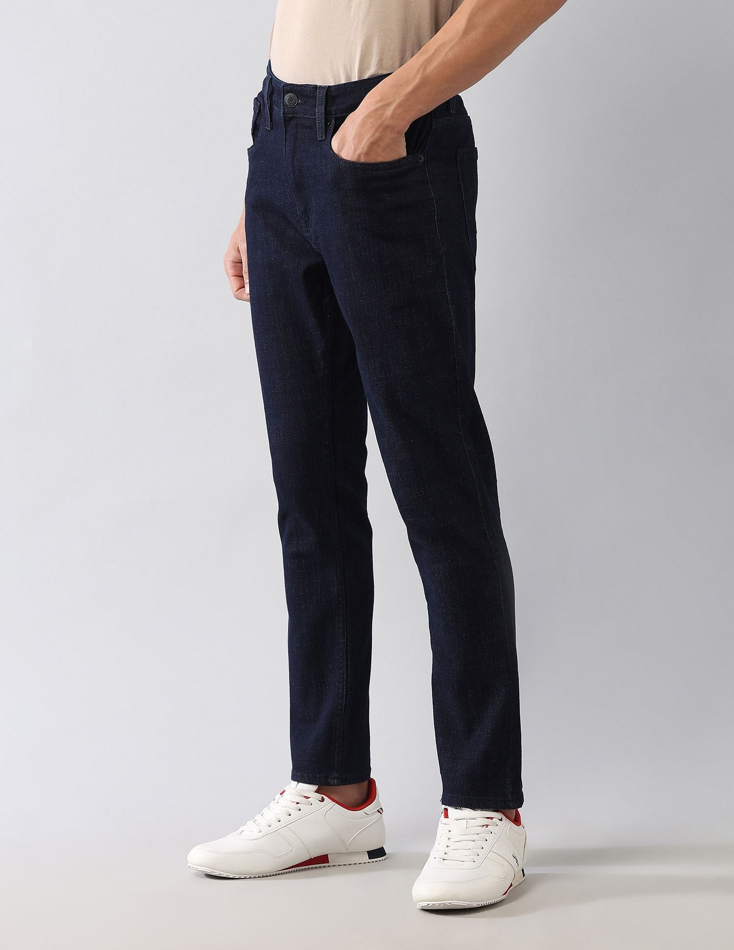 Henry Skinny Cropped Fit Blue Jeans Blue - U.S. POLO ASSN. | Large