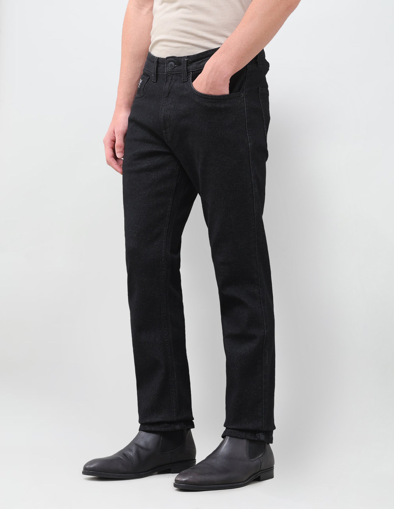 Harold Slim Straight Fit Black Jeans Black - U.S. Polo Assn. India | Large
