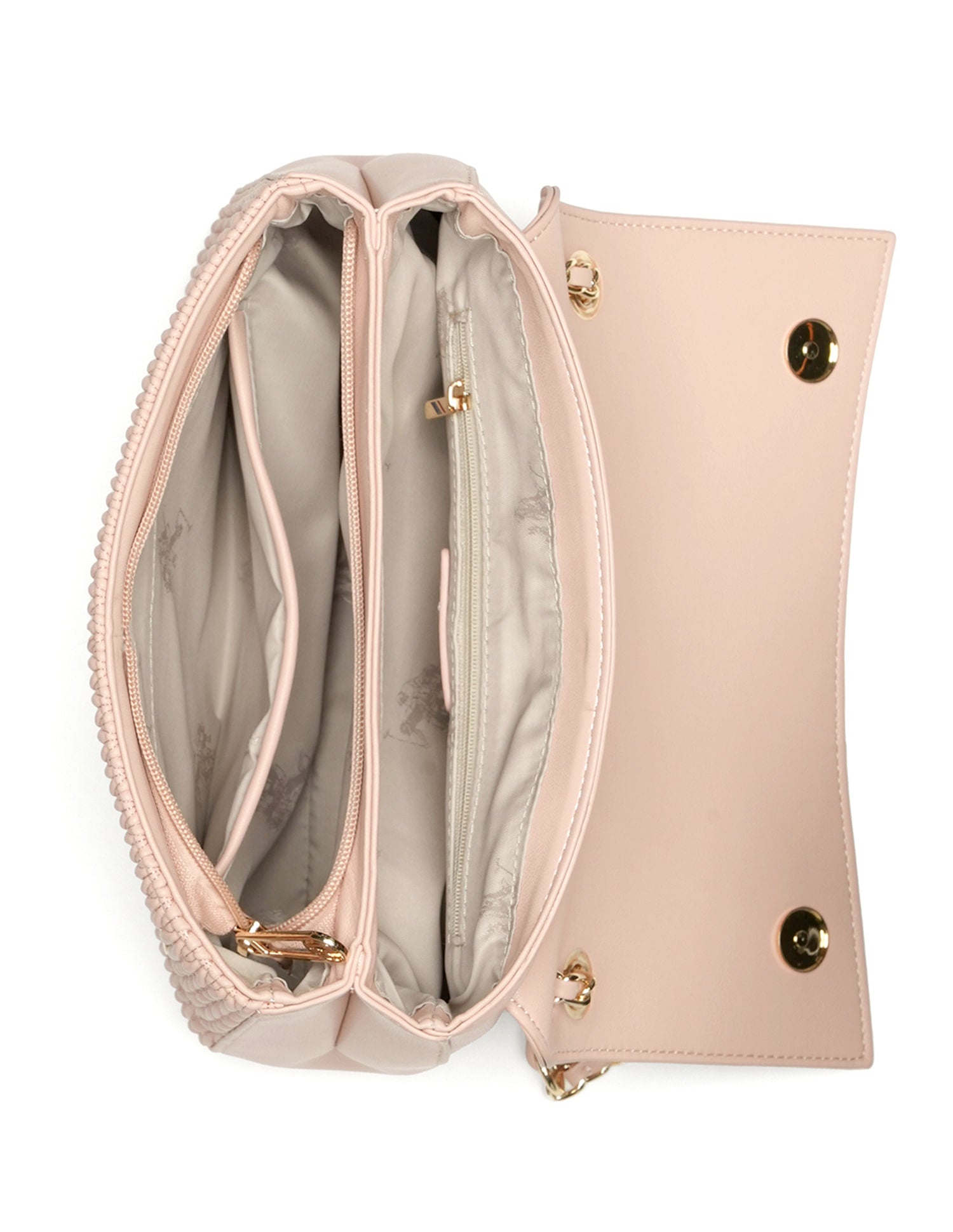 Riget Textured Cross Body Bag Nude - U.S. Polo Assn. India | Large
