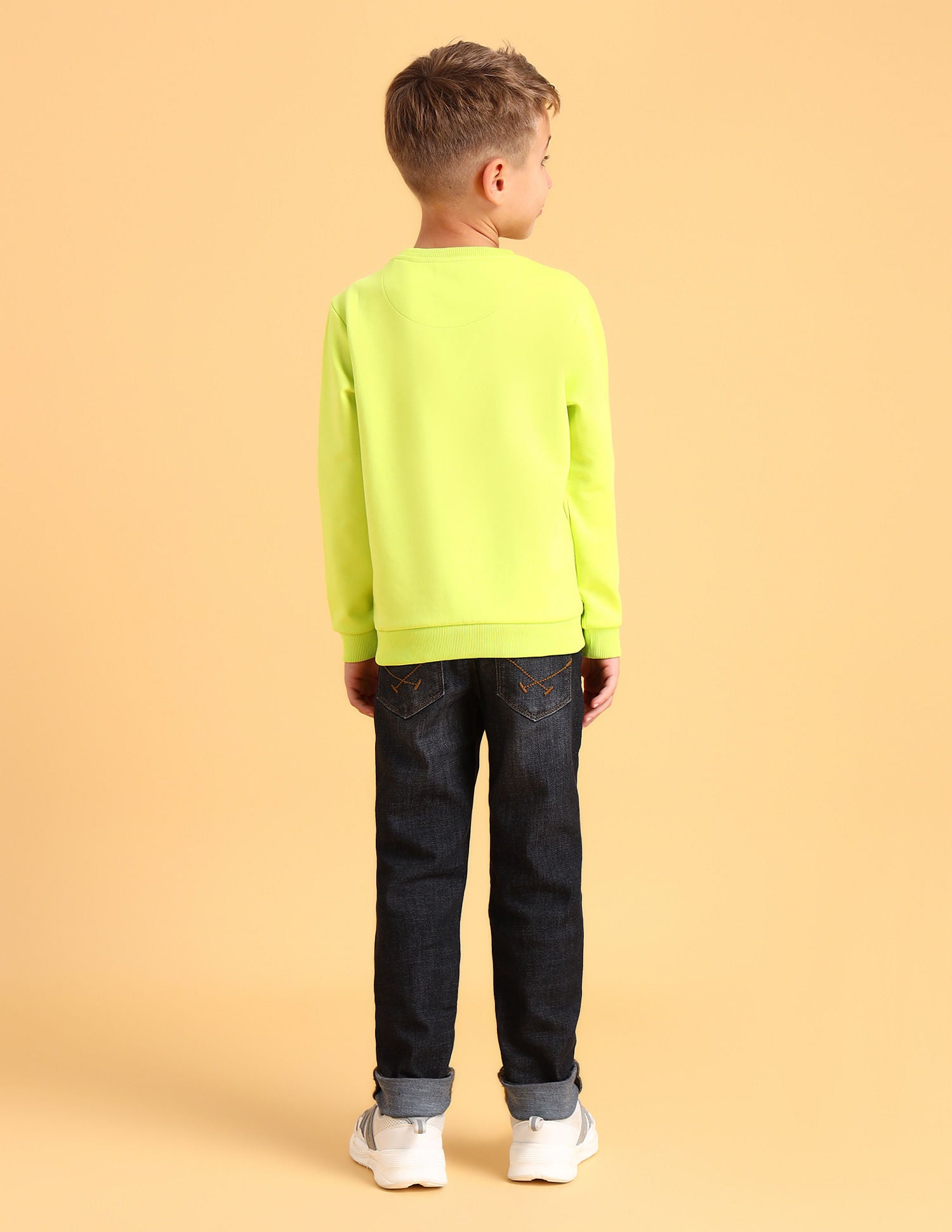 Boys Brand Printed Sweatshirt Whitecap Grey - U.S. POLO ASSN. | Large