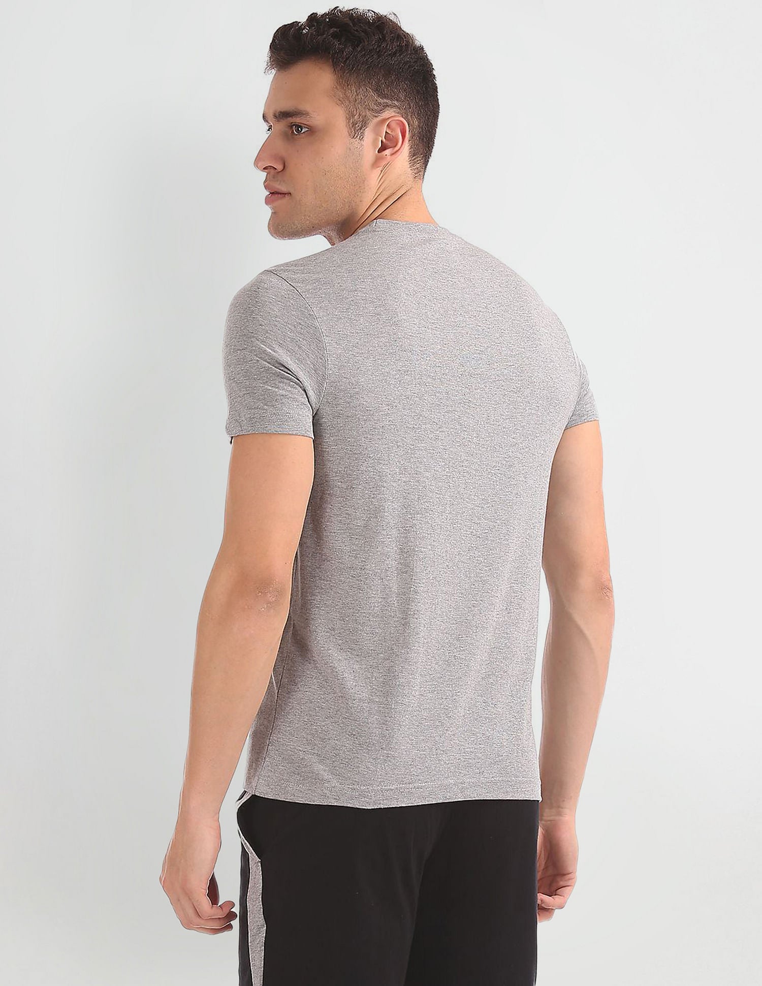 Comfort Fit Printed I643 Lounge T-Shirt - Pack Of 1 Grey - U.S. POLO ASSN. | Large