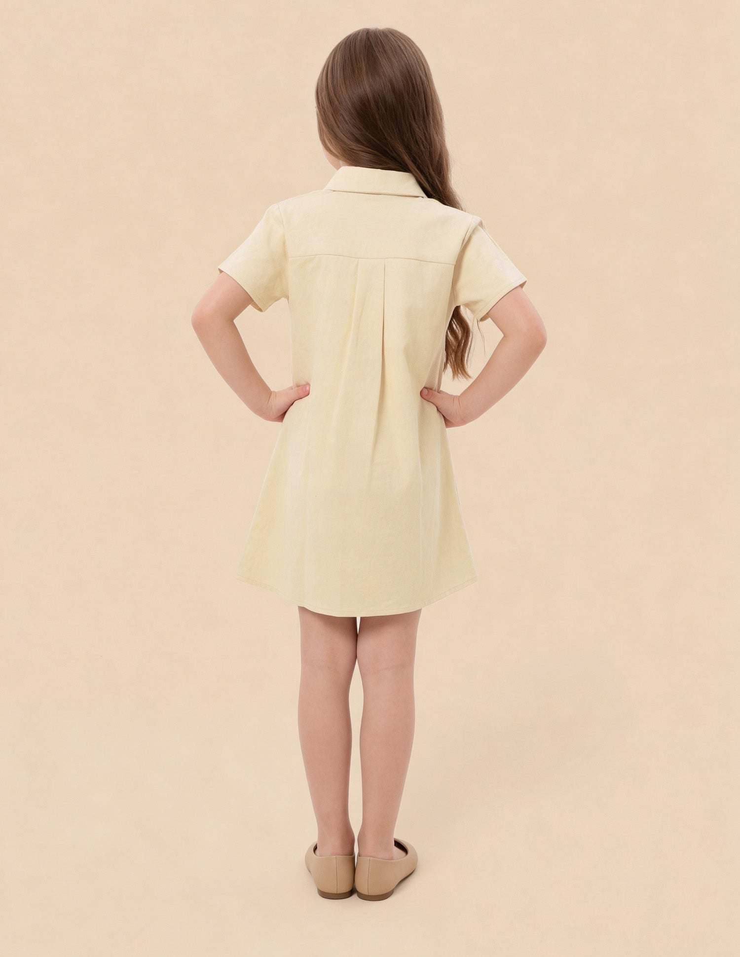 Solid Comfort Fit Shirt Dress Off white - U.S. Polo Assn. India | Large