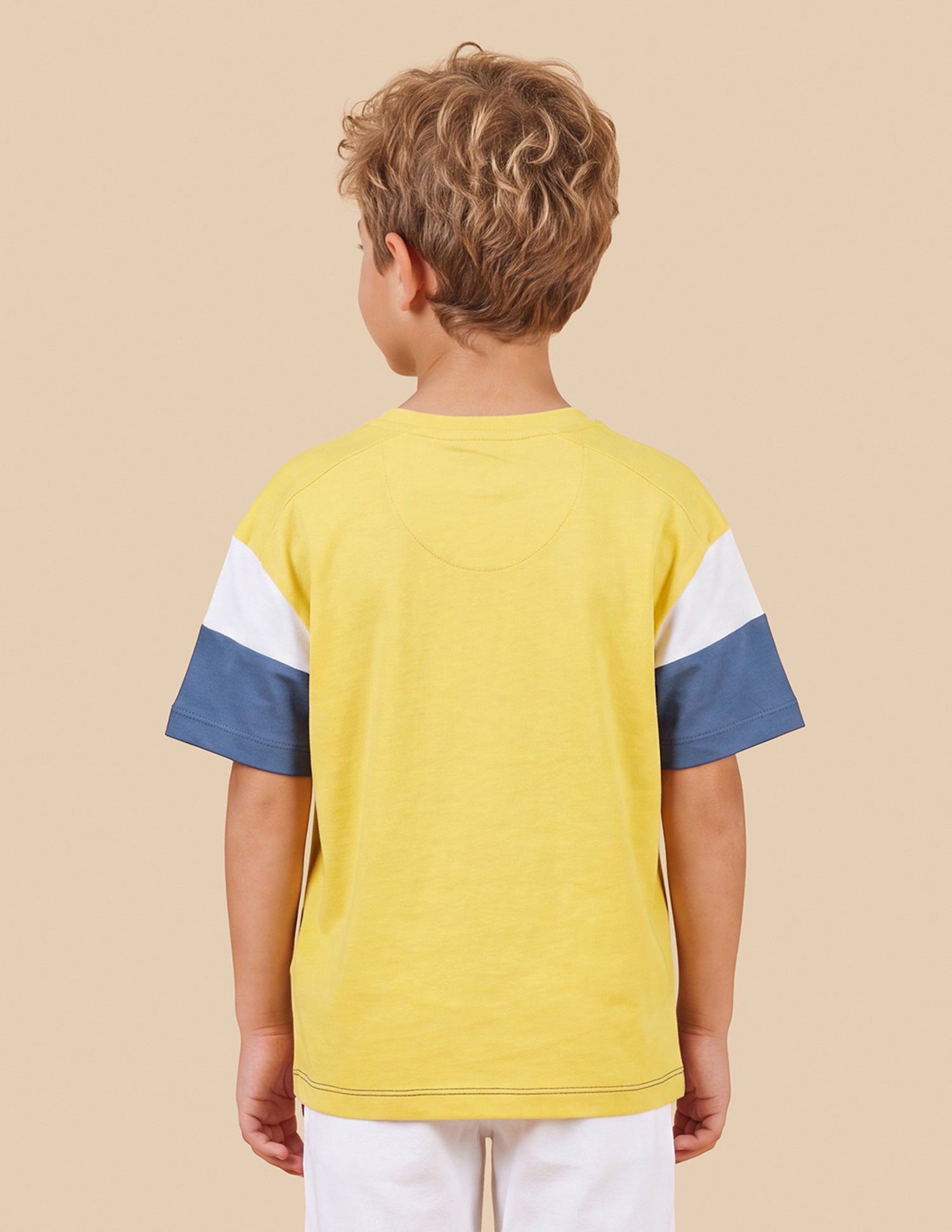 Brand Printed Oversized Fit T-Shirt Yellow - U.S. Polo Assn. India | Large