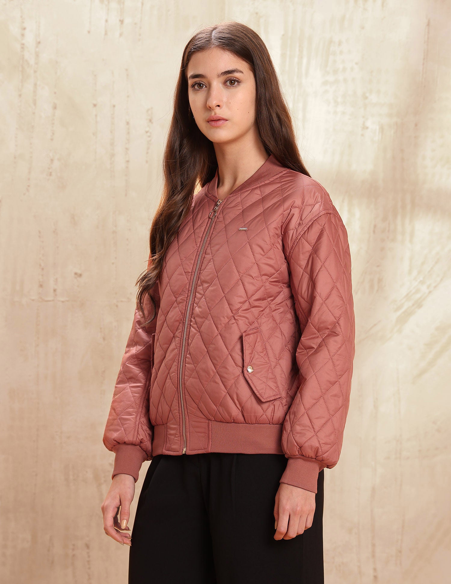 Solid Bomber Jacket Brown - U.S. POLO ASSN. | Large