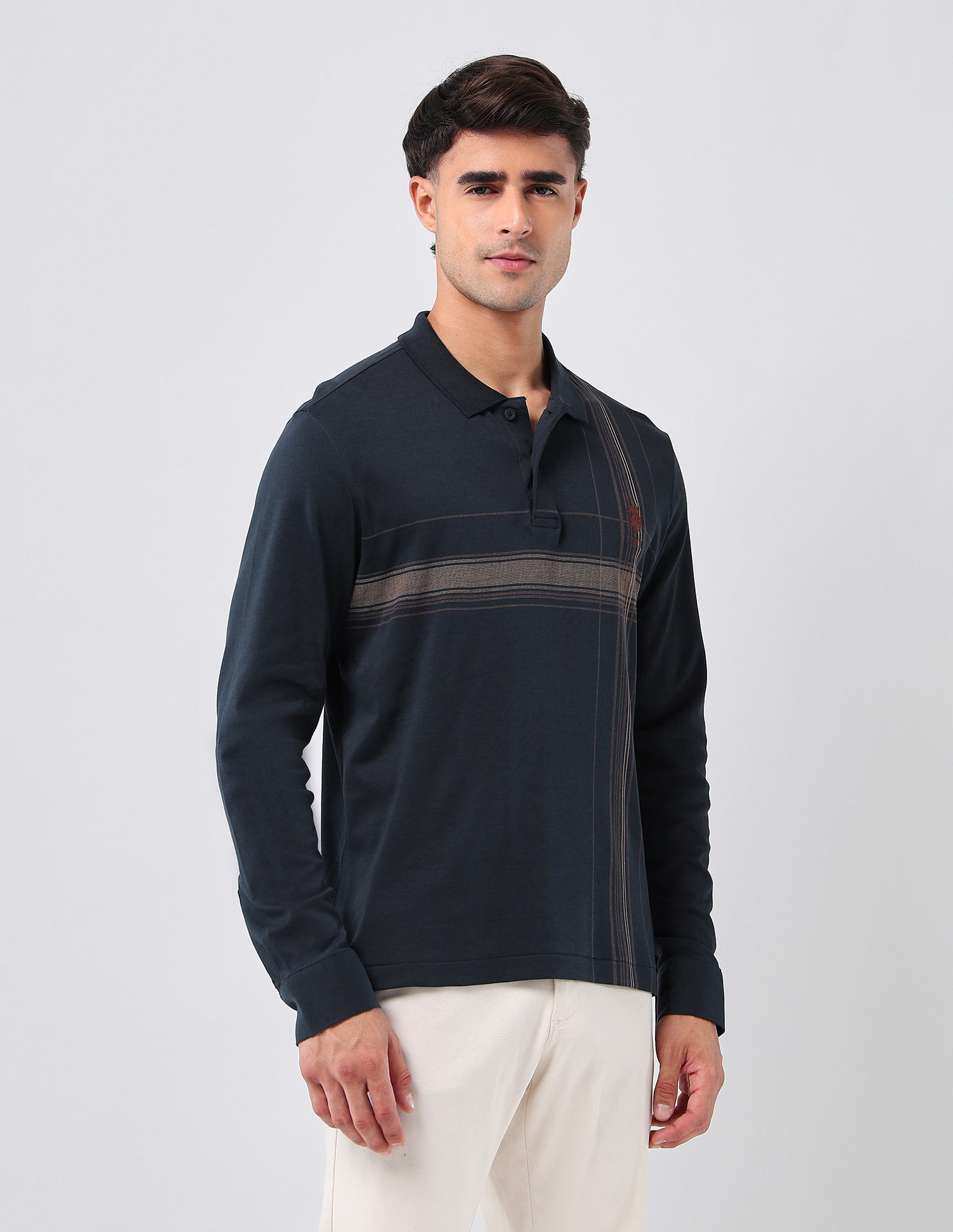 Checked Regular Fit Polo Shirt Navy - U.S. POLO ASSN. | Large