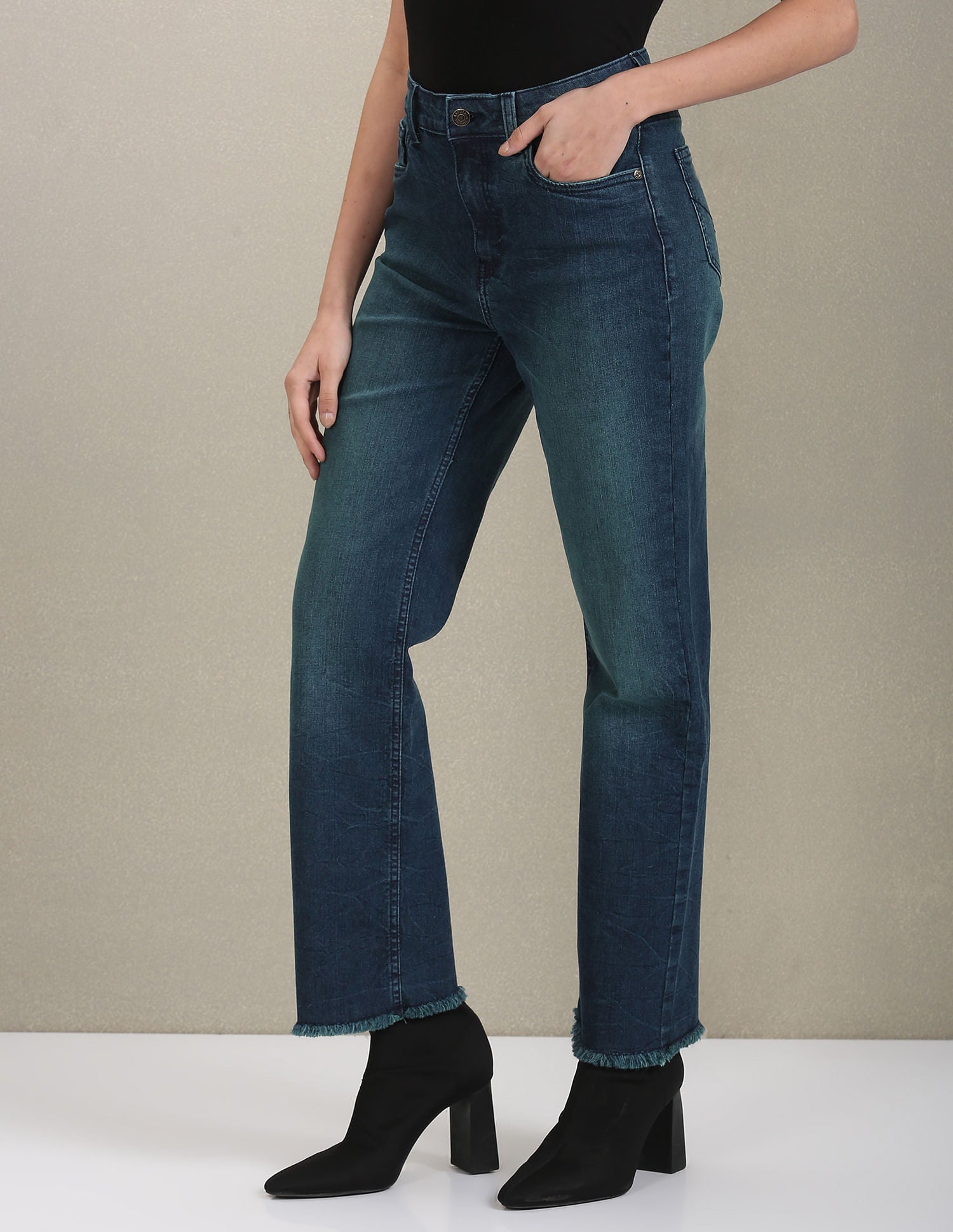 Straight Fit Rinsed Jeans Dark Blue - U.S. POLO ASSN. | Large