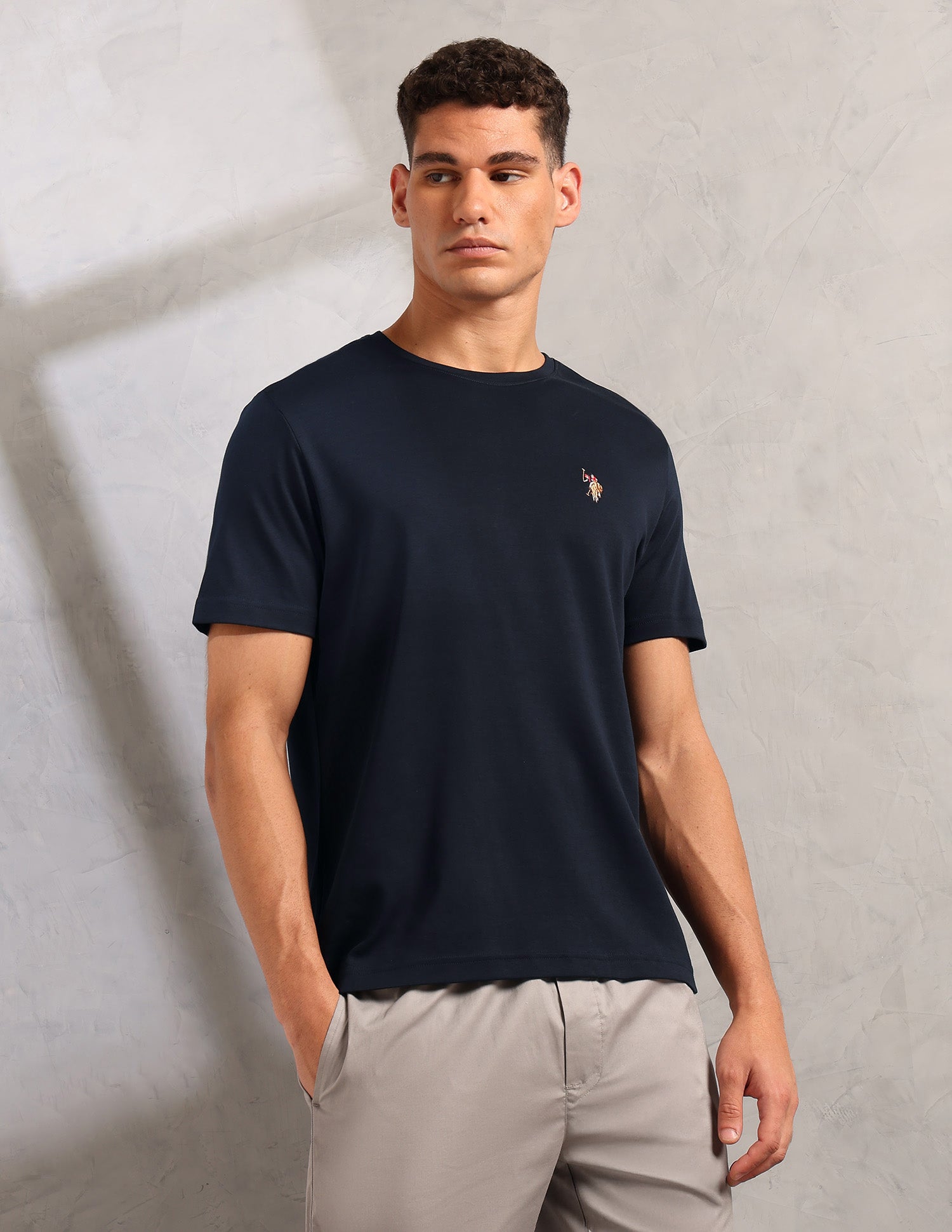 Supima Cotton Skin Safe Pe002 Lounge T-Shirt - Pack Of 1 Navy - U.S. POLO ASSN. | Large