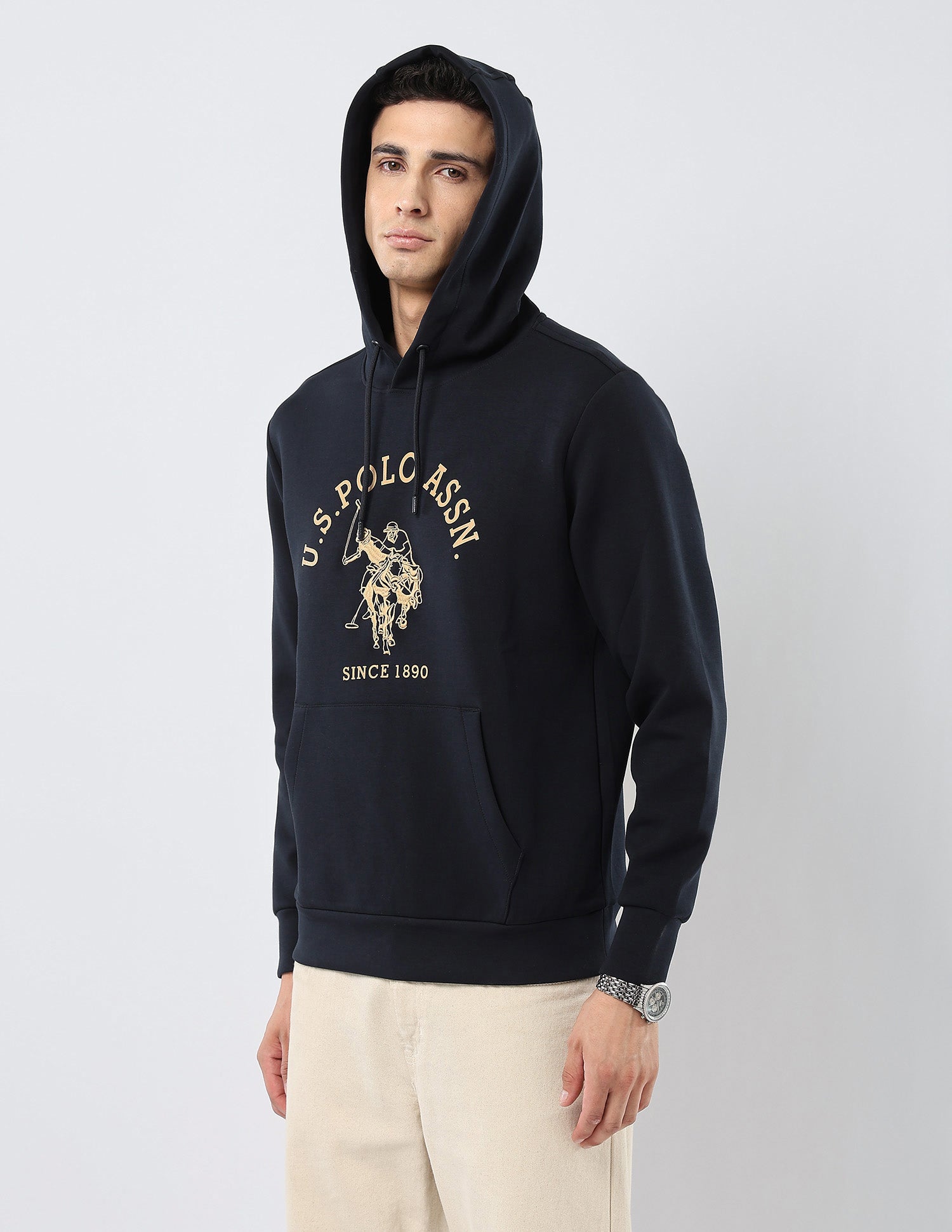 Brand Embroidered Regular Fit Sweatshirt Navy - U.S. POLO ASSN. | Large