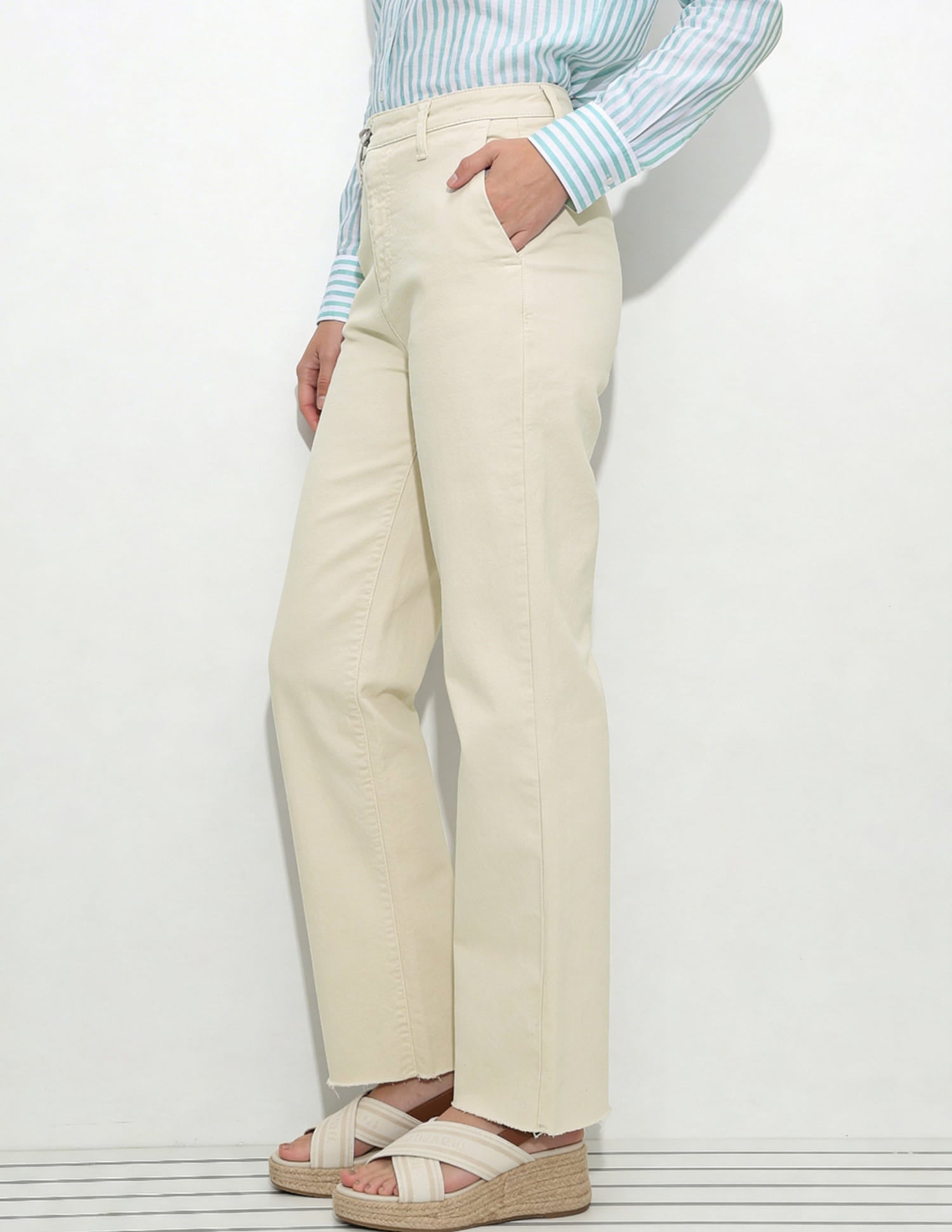 Mid Rise Straight Fit Jeans White - U.S. Polo Assn. India | Large
