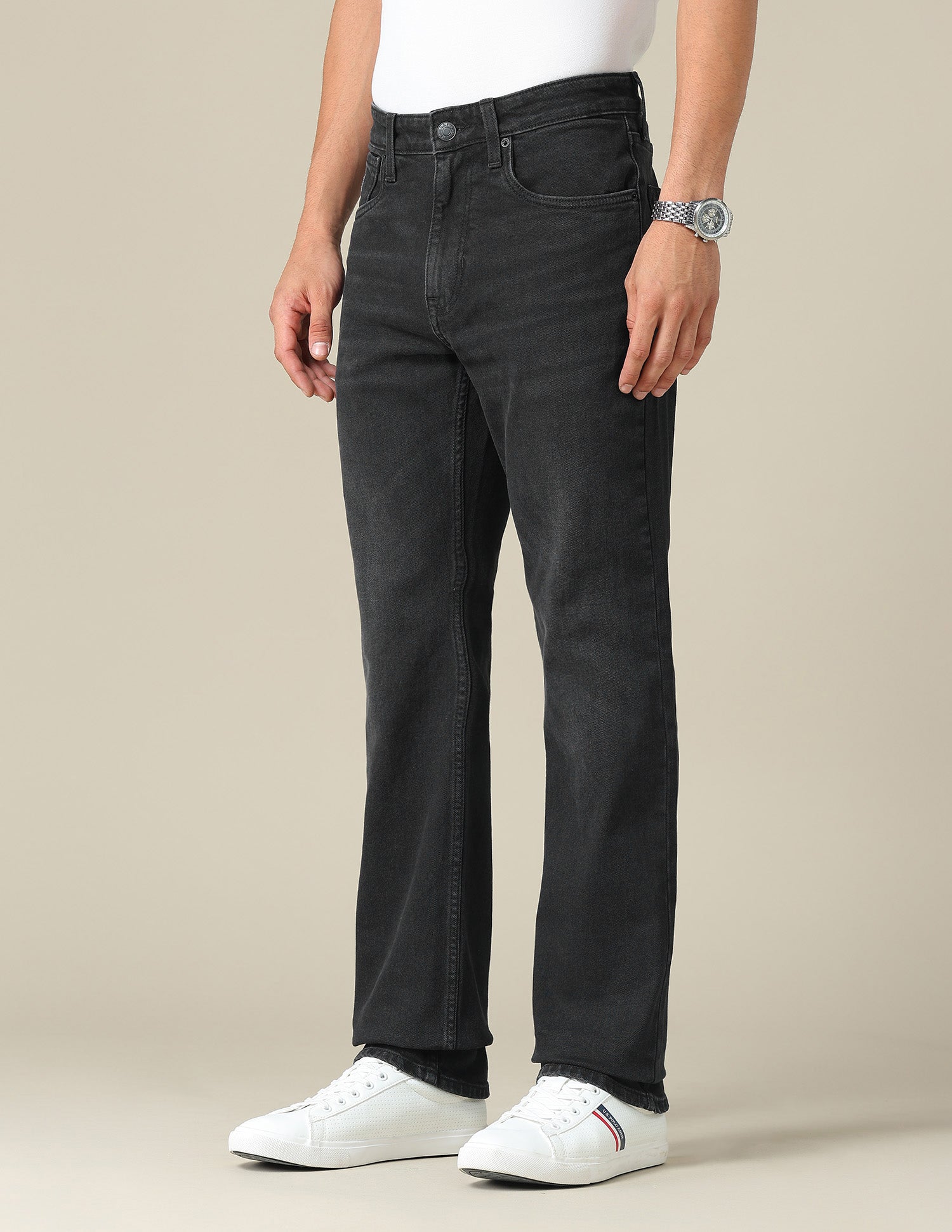 Harold Slim Straight Fit Black Jeans Black - U.S. POLO ASSN. | Large