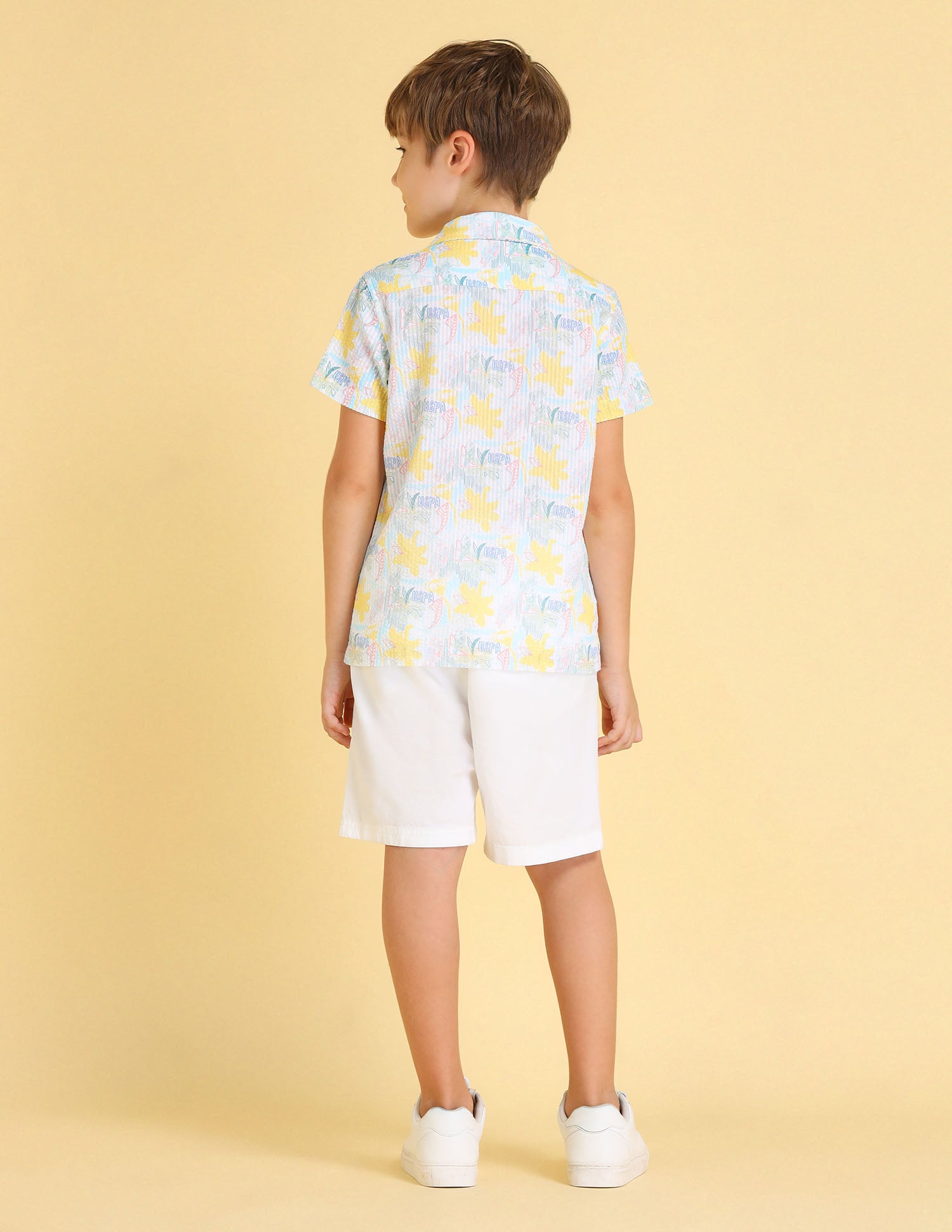 UKSHT1339 WHITE Boys Shirt White - U.S. POLO ASSN. | Large